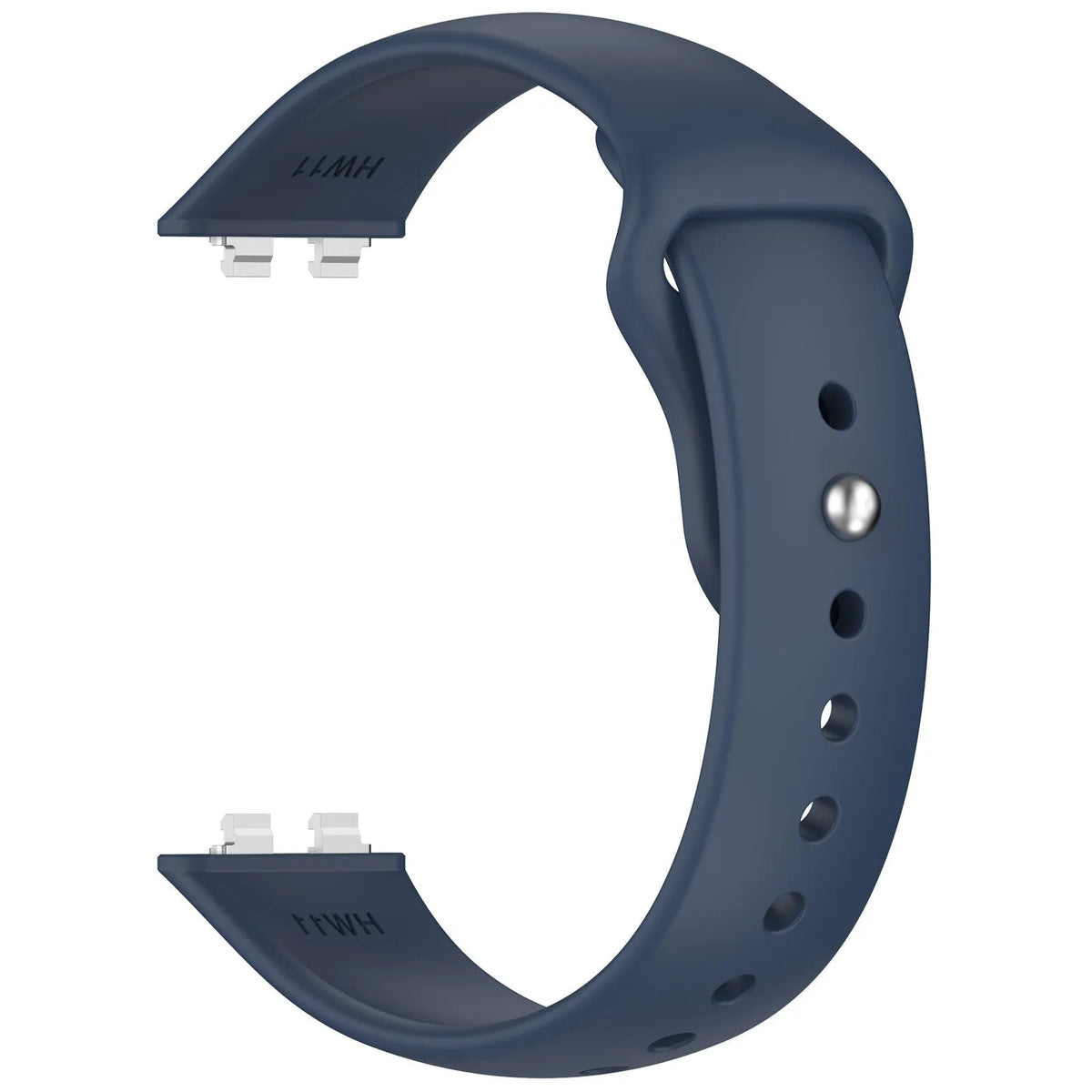 Silicone Sport Strap, dark blue, without a watch, 3/4 front view