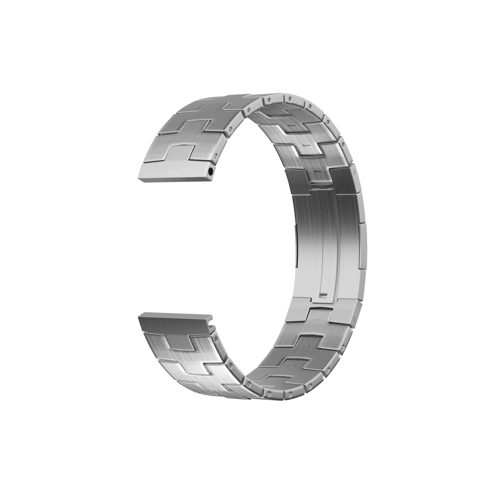 Oppo Watch X2 Titanium Grain Strap (Flat Closure) (Silver)