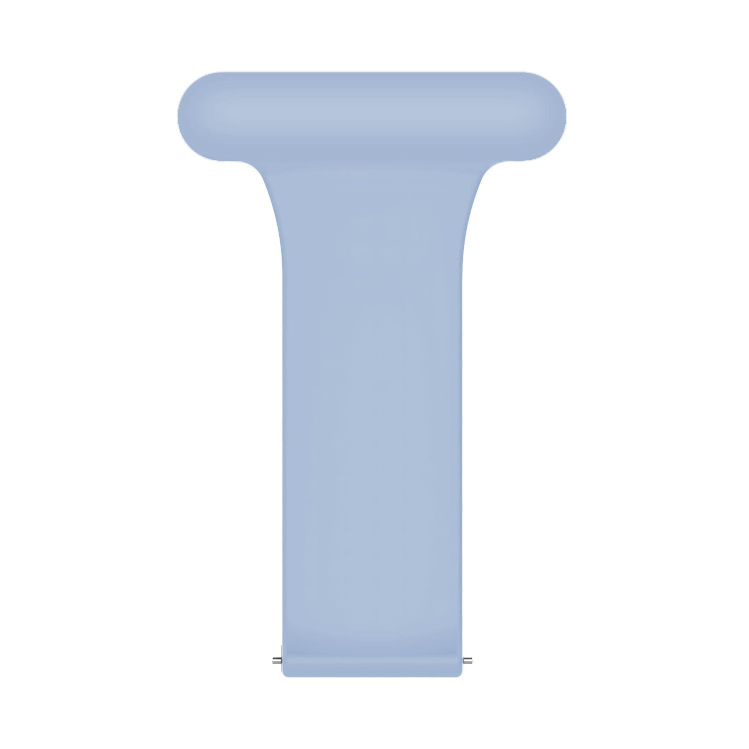 Silicone Nurse Fob, light blue, without a watch, 3/4 rear view