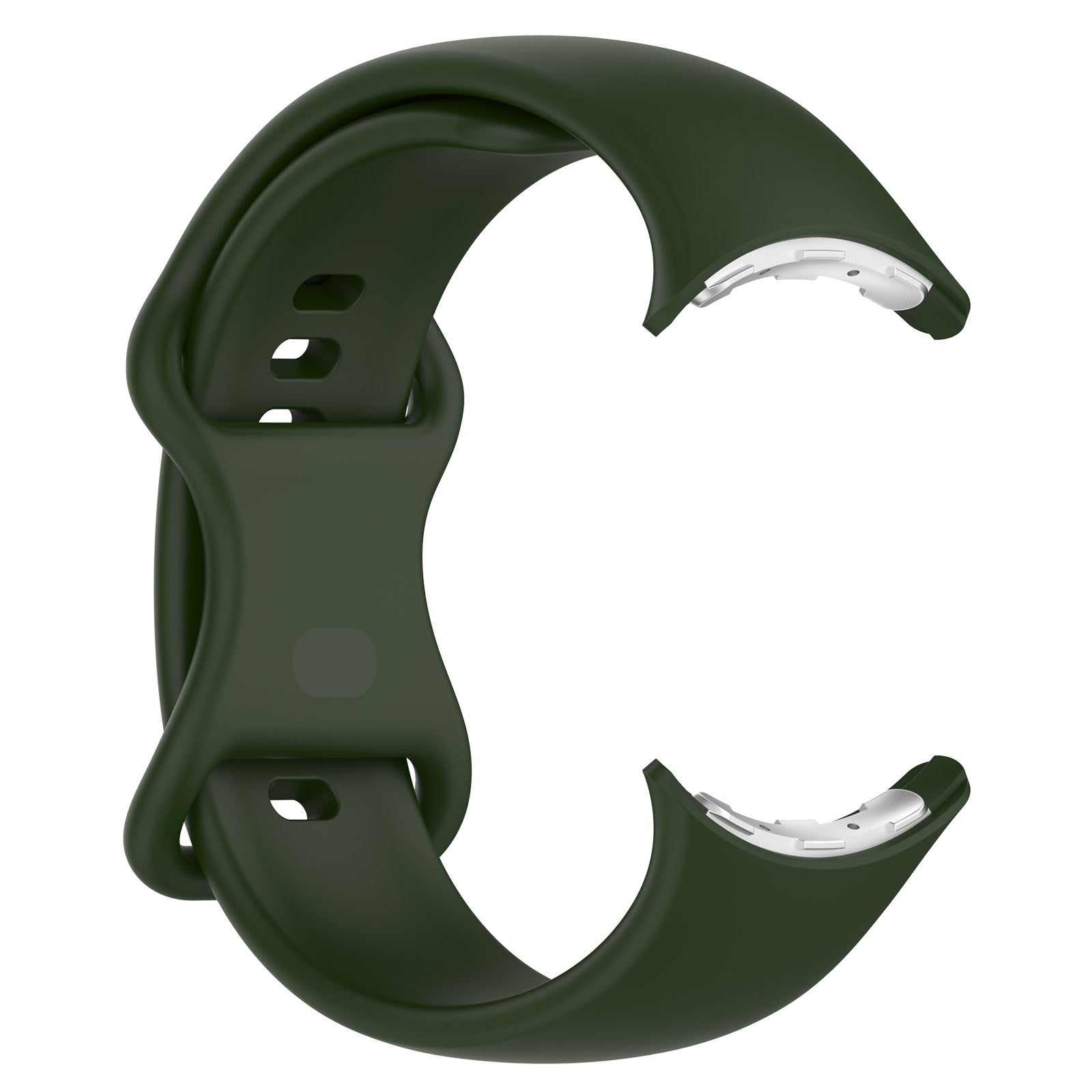 Google Pixel Watch 4 - 45mm Silicone Classic Strap (Dark Green)