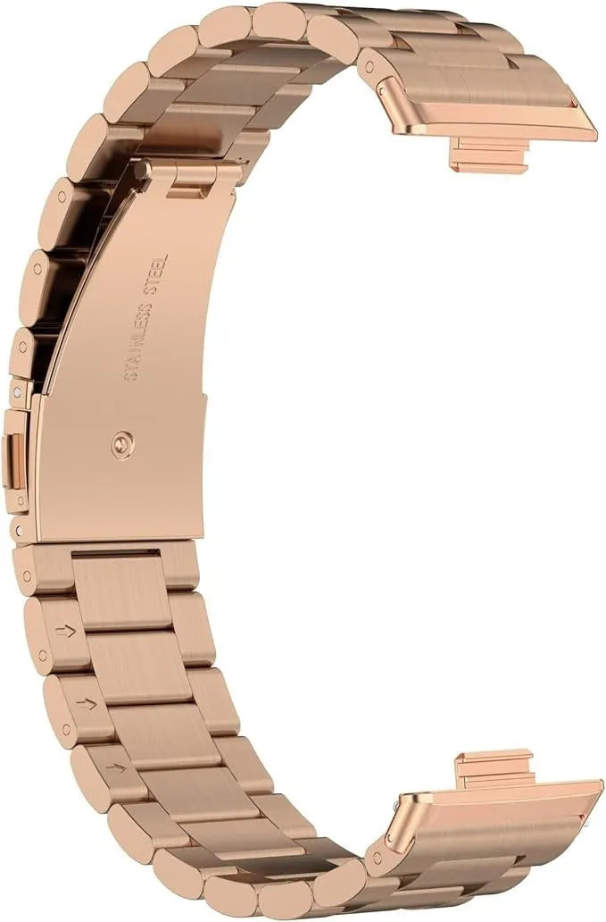 Steel Strap, rose gold, without a watch, 3/4 rear view