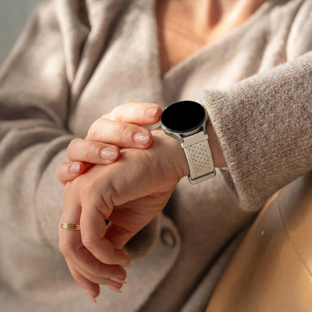 Bandz Xiaomi Watch S4 - 41mm Vintage Nylon Strap (Starlight)