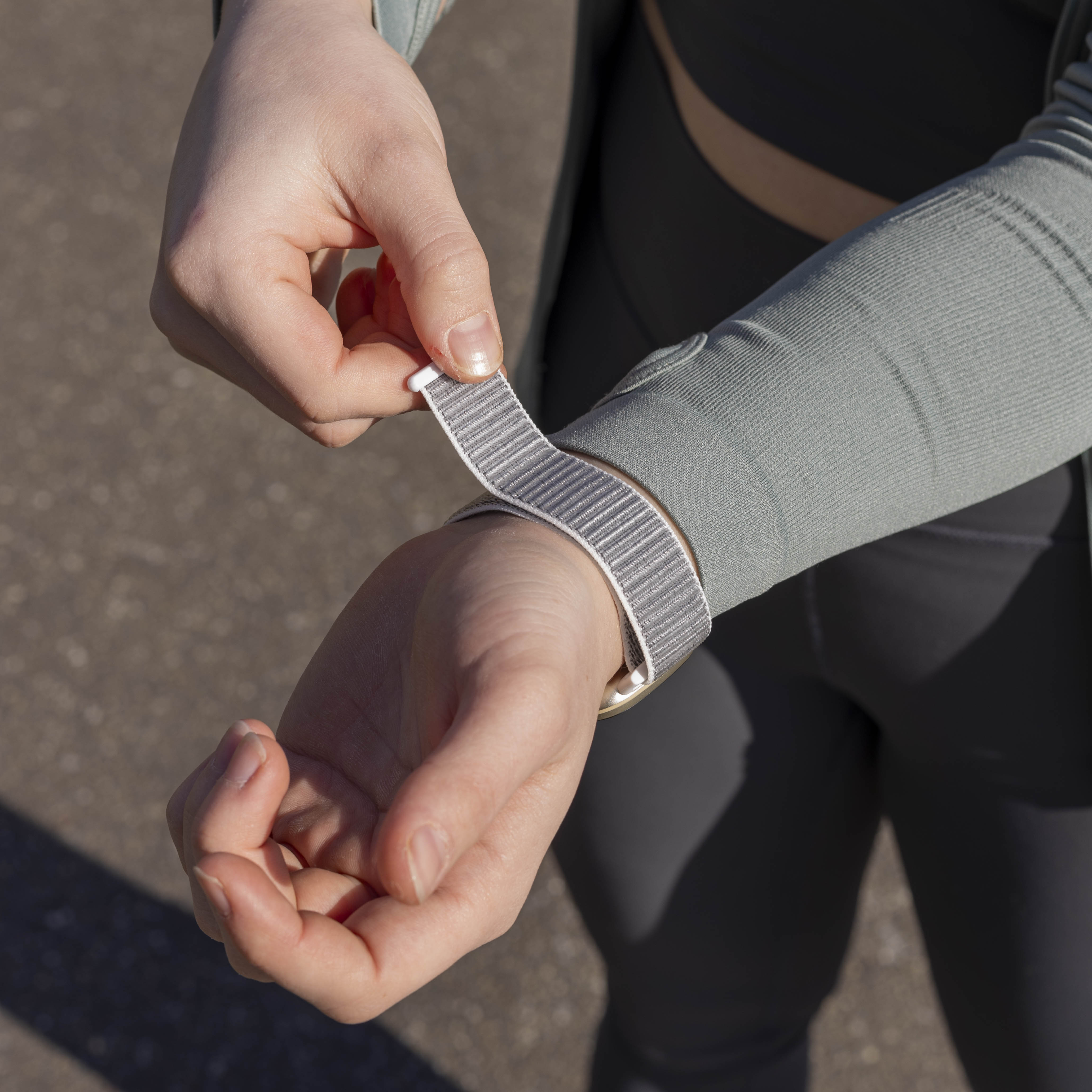 Fitbit Versa 3 Nylon Strap (Grey)