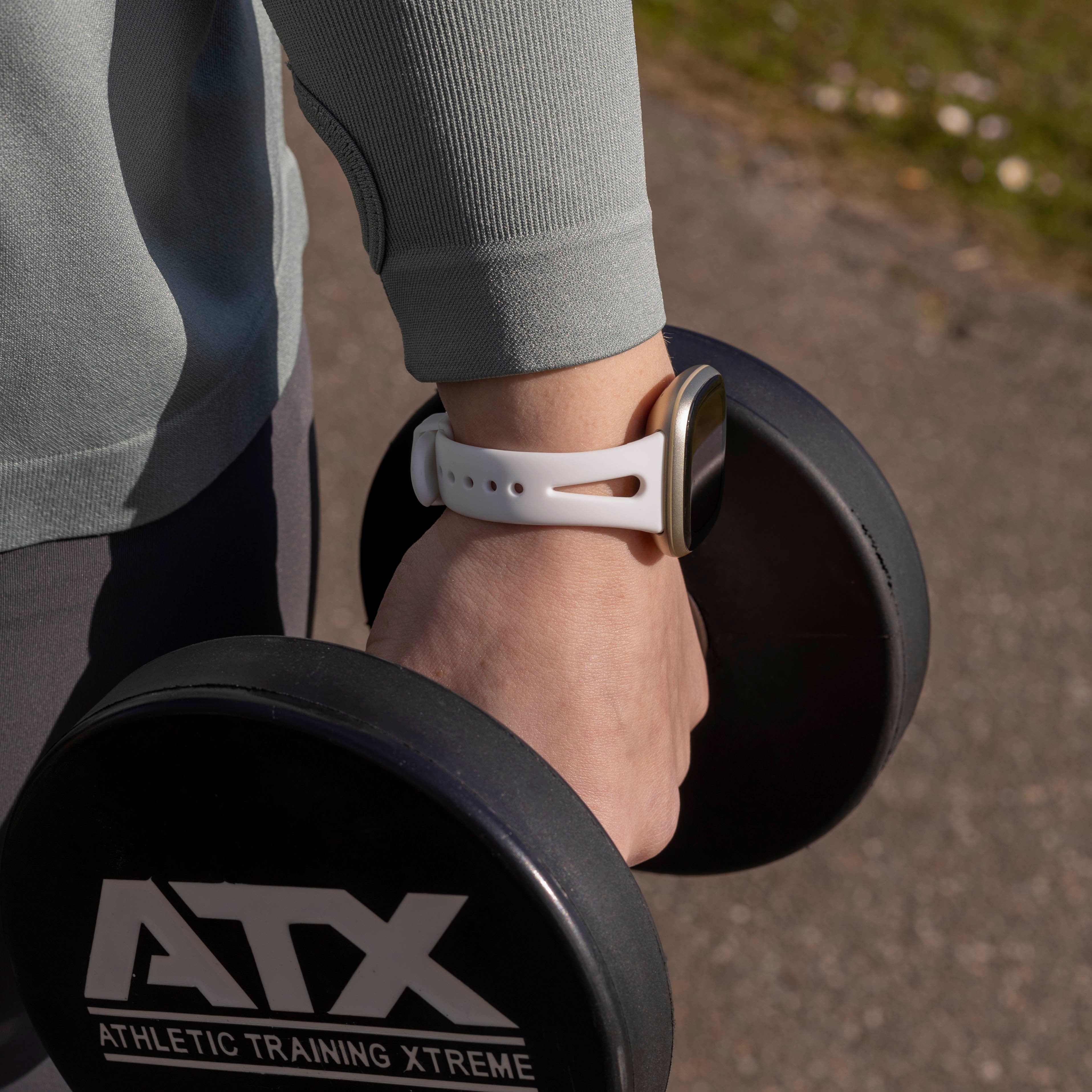 Fitbit Versa 4 Premium Silicone Strap (White)