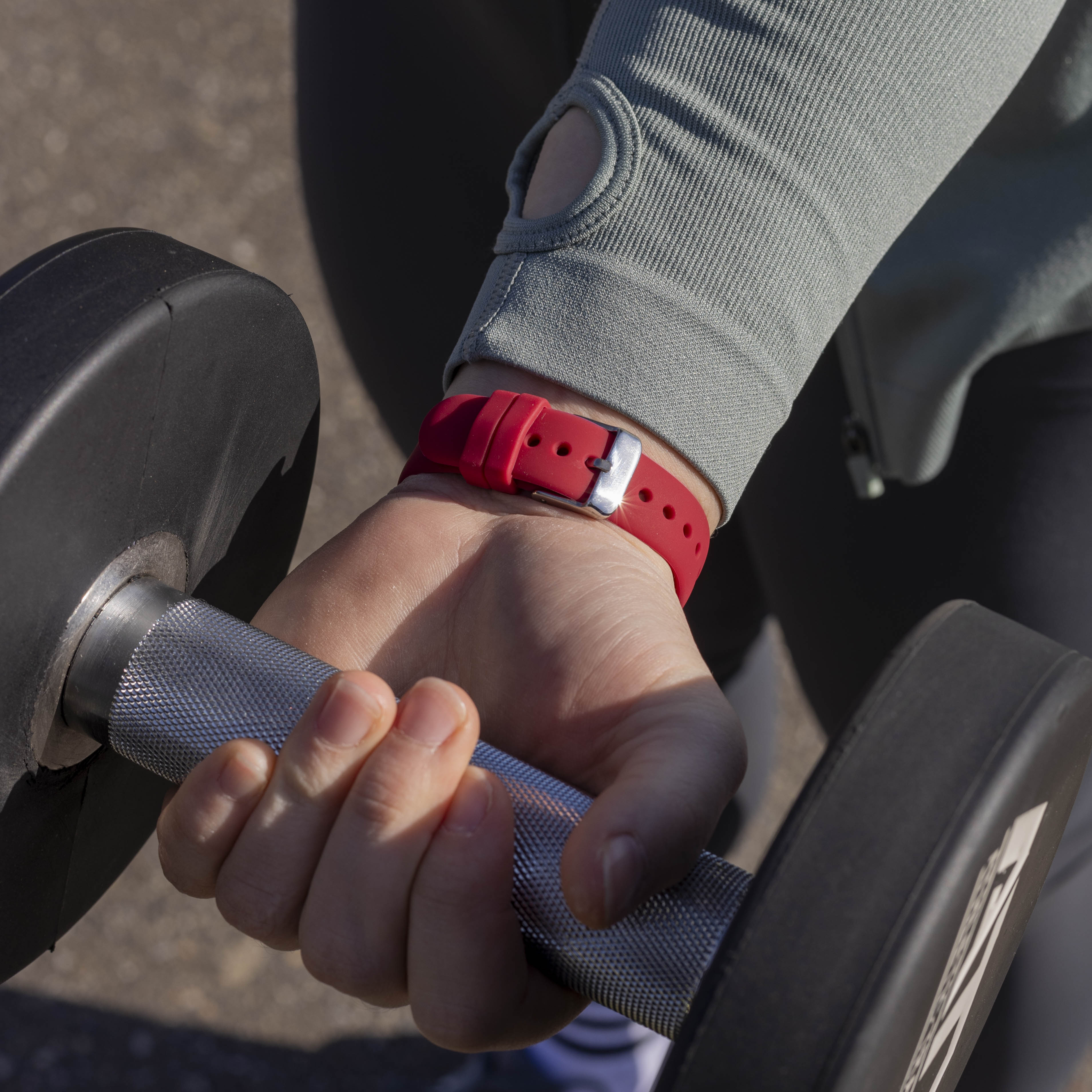 Fitbit Sense 2 Premium Silicone Strap (Rose Red)