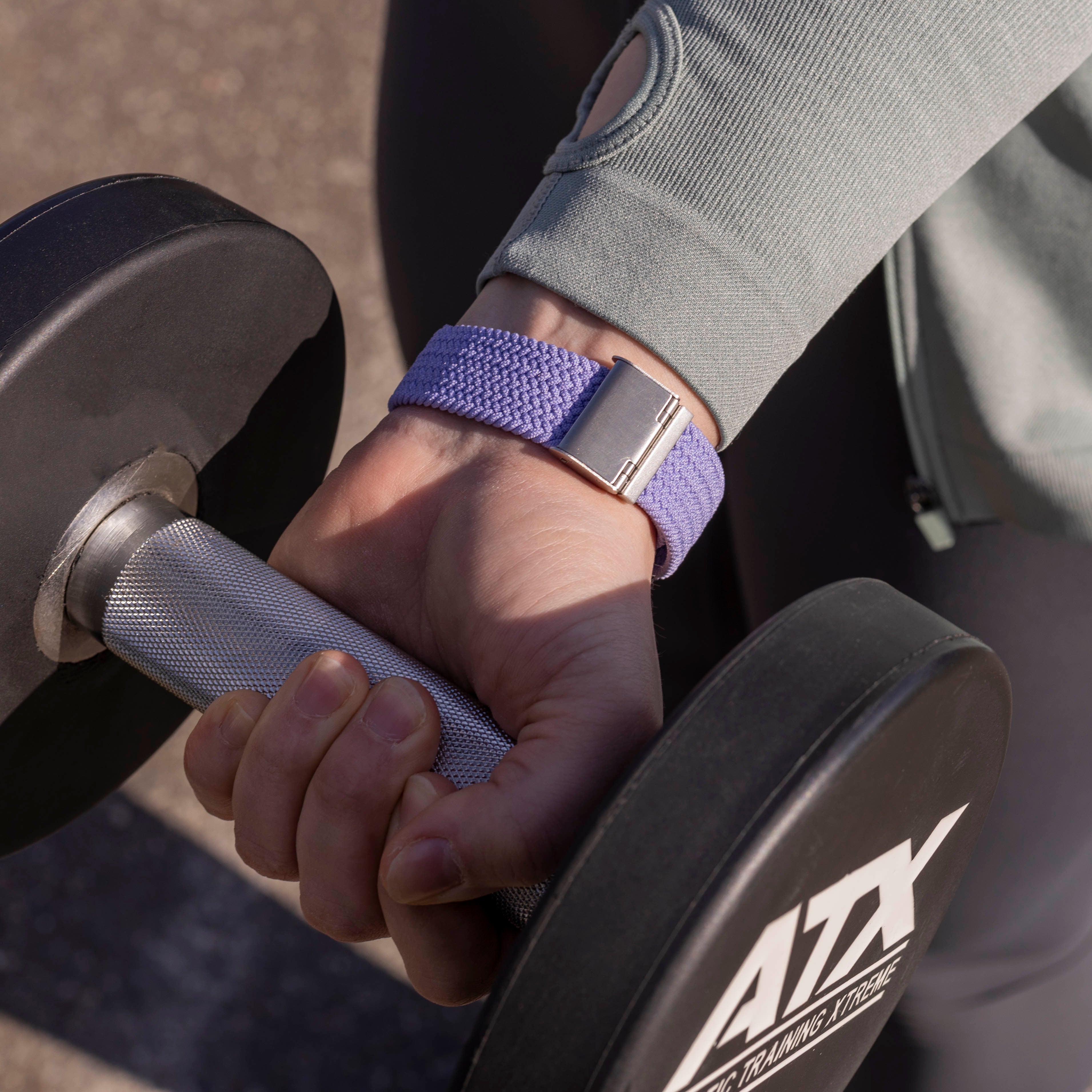 Fitbit Versa 3 Adjustable Braided Strap (Lila)