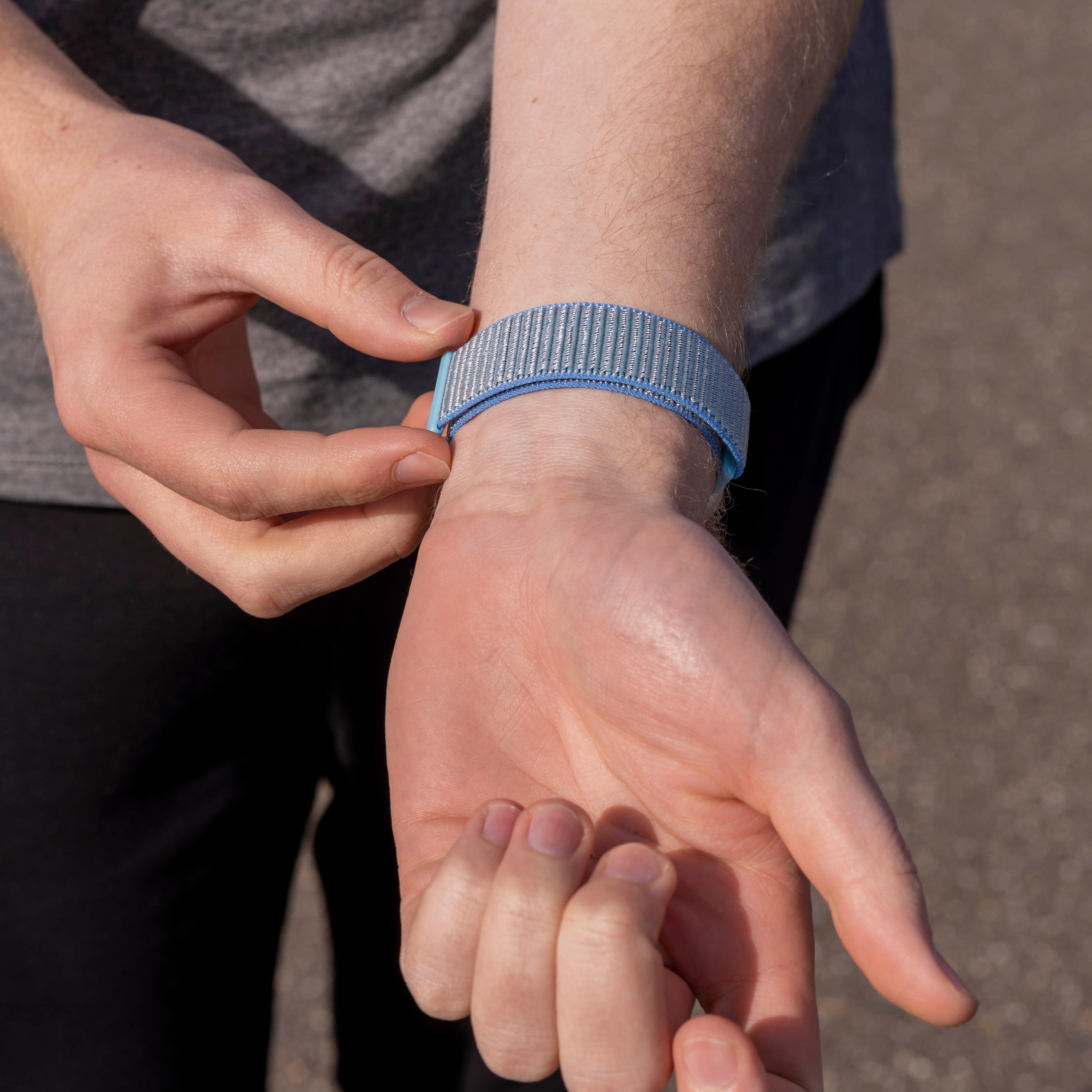 Fitbit Versa 3 Nylon Strap (Light Blue)