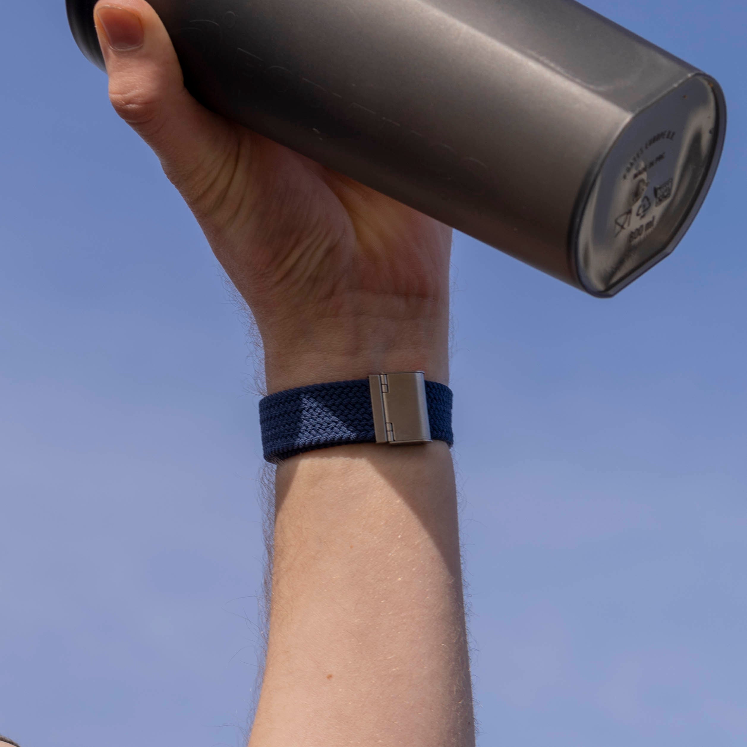 Fitbit Versa 3 Adjustable Braided Strap (Dark Blue)