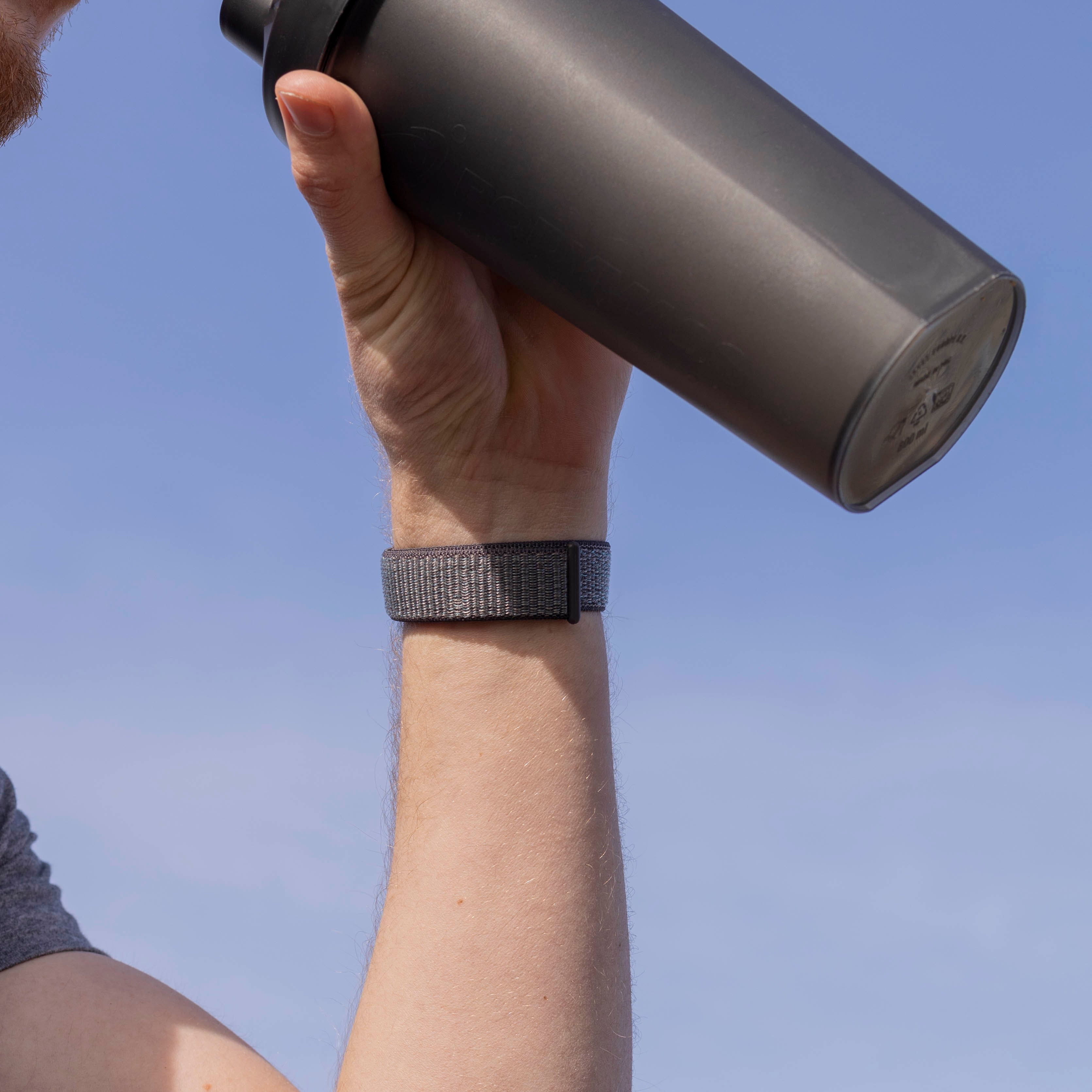 Fitbit Versa 3 Nylon Strap (Grey-Green)