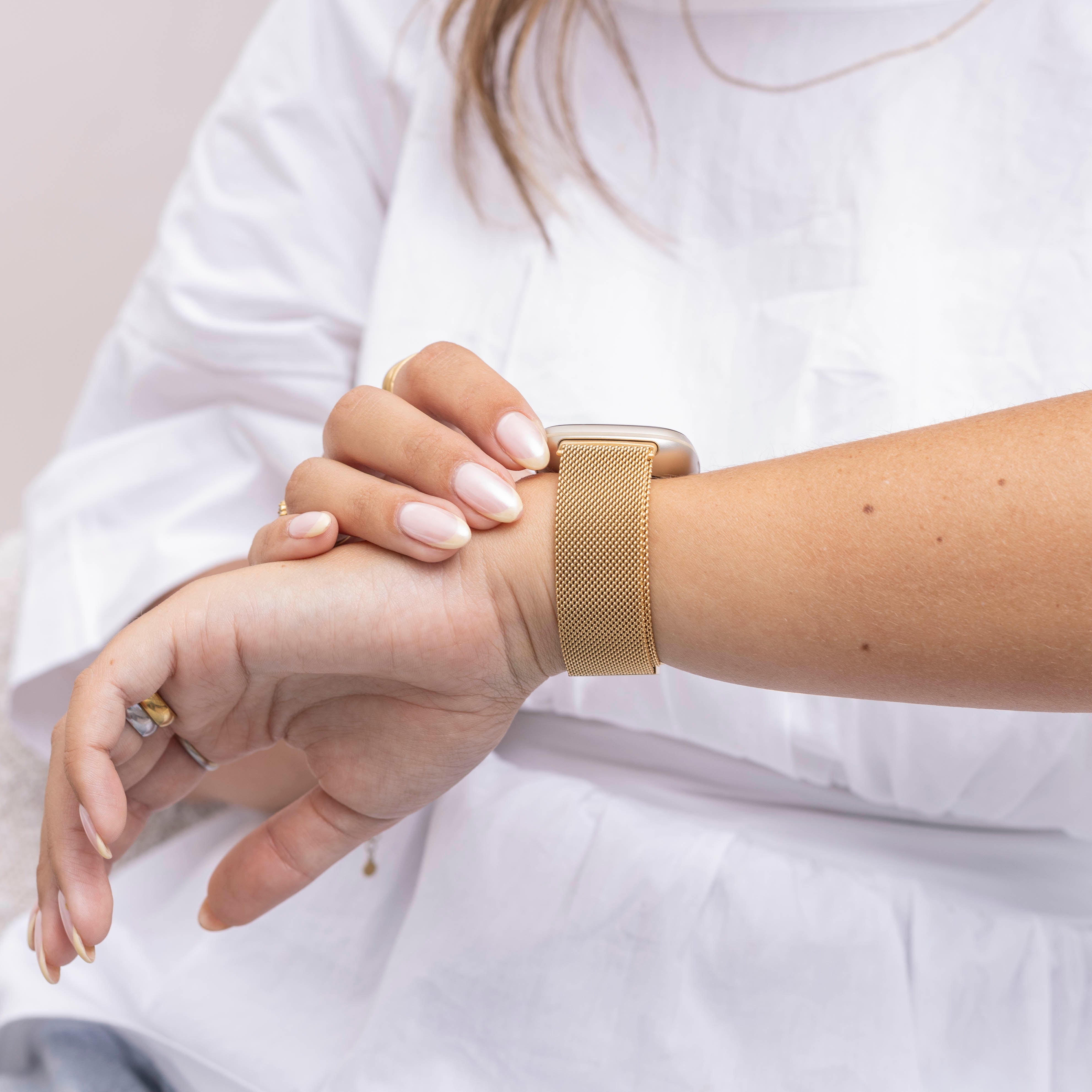 Fitbit Sense Milanese Strap (Gold)