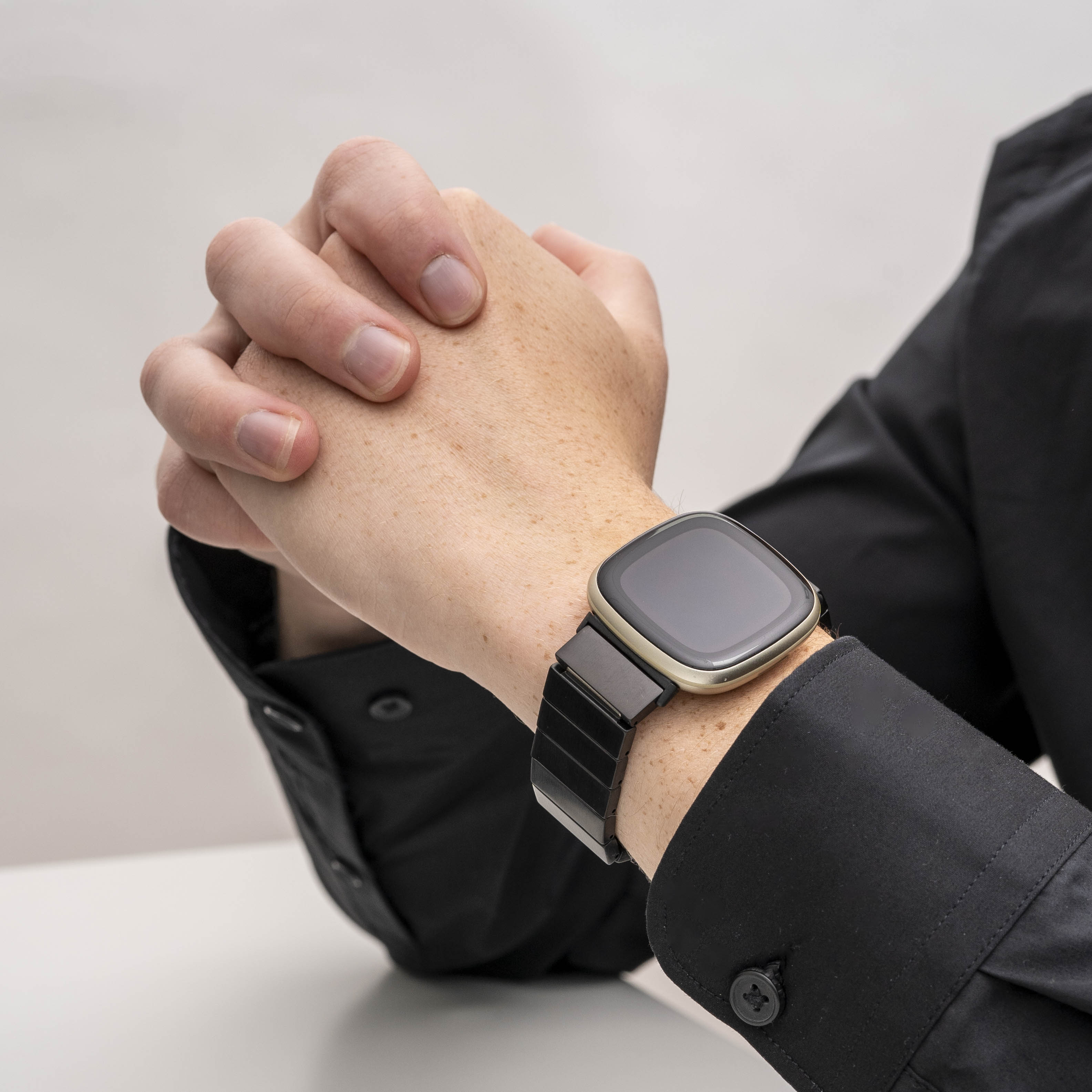 Fitbit Sense Metal Strap (Black)