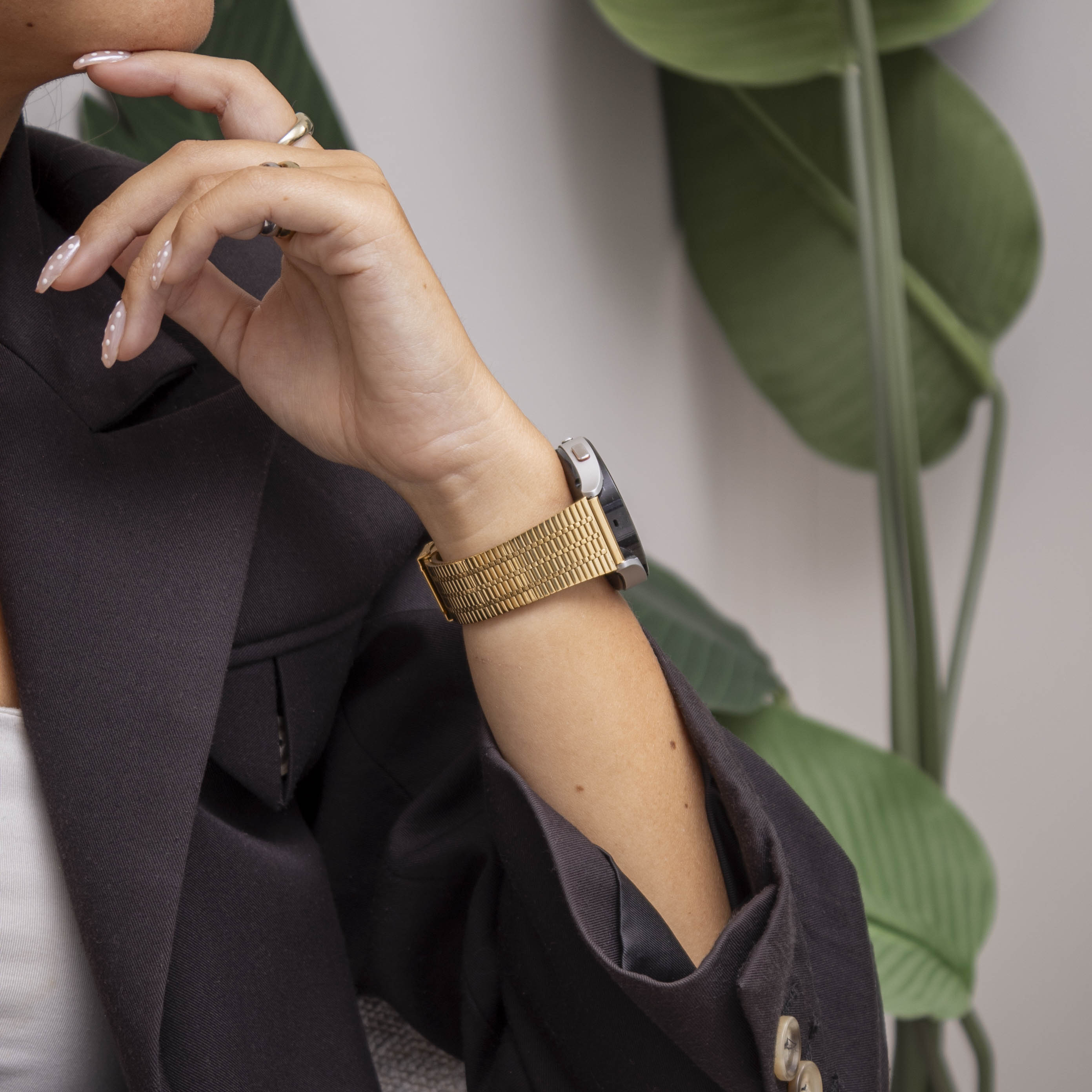 Samsung Galaxy Watch FE Fine Steel Strap (Gold)