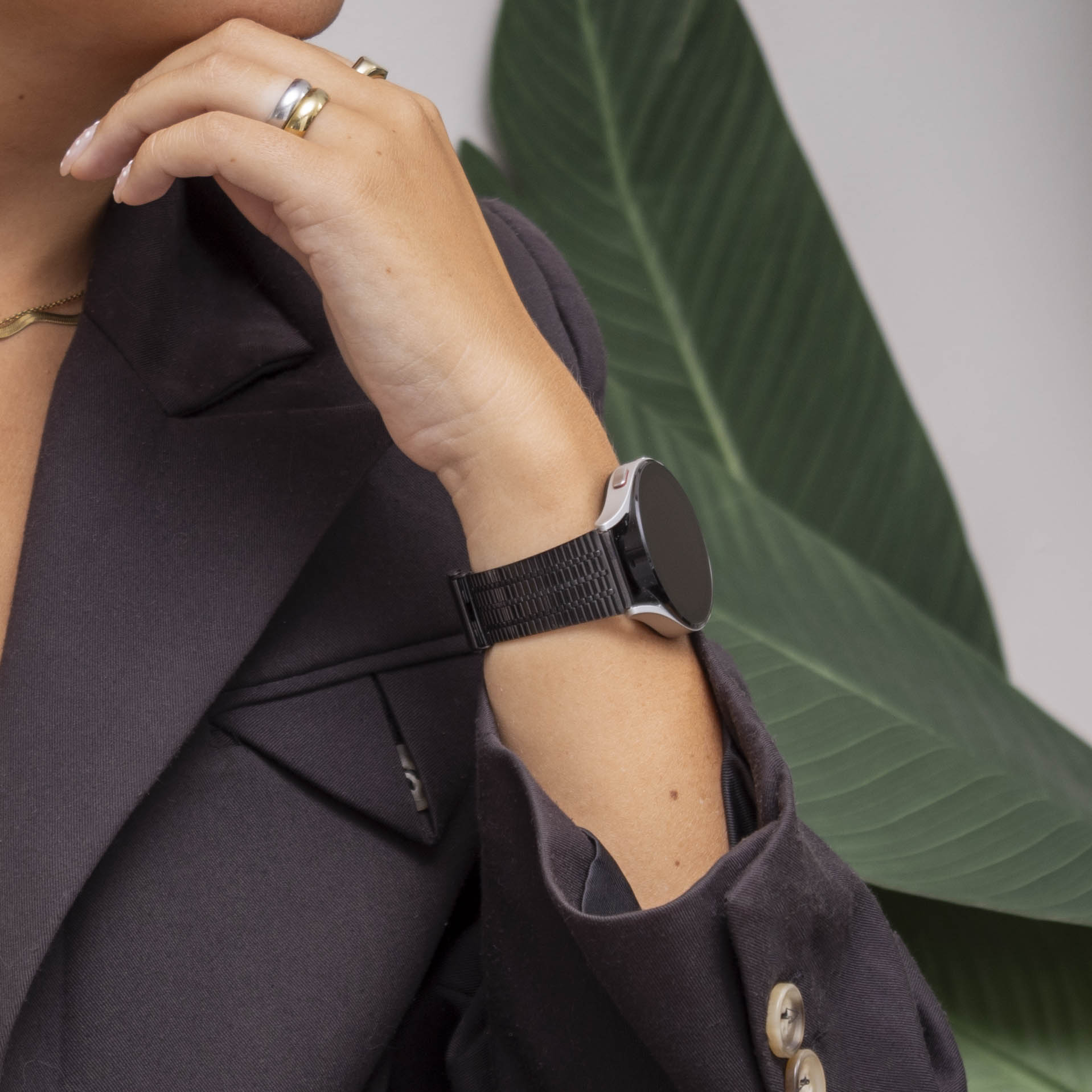 Withings ScanWatch Nova Fine Steel Strap (Black)