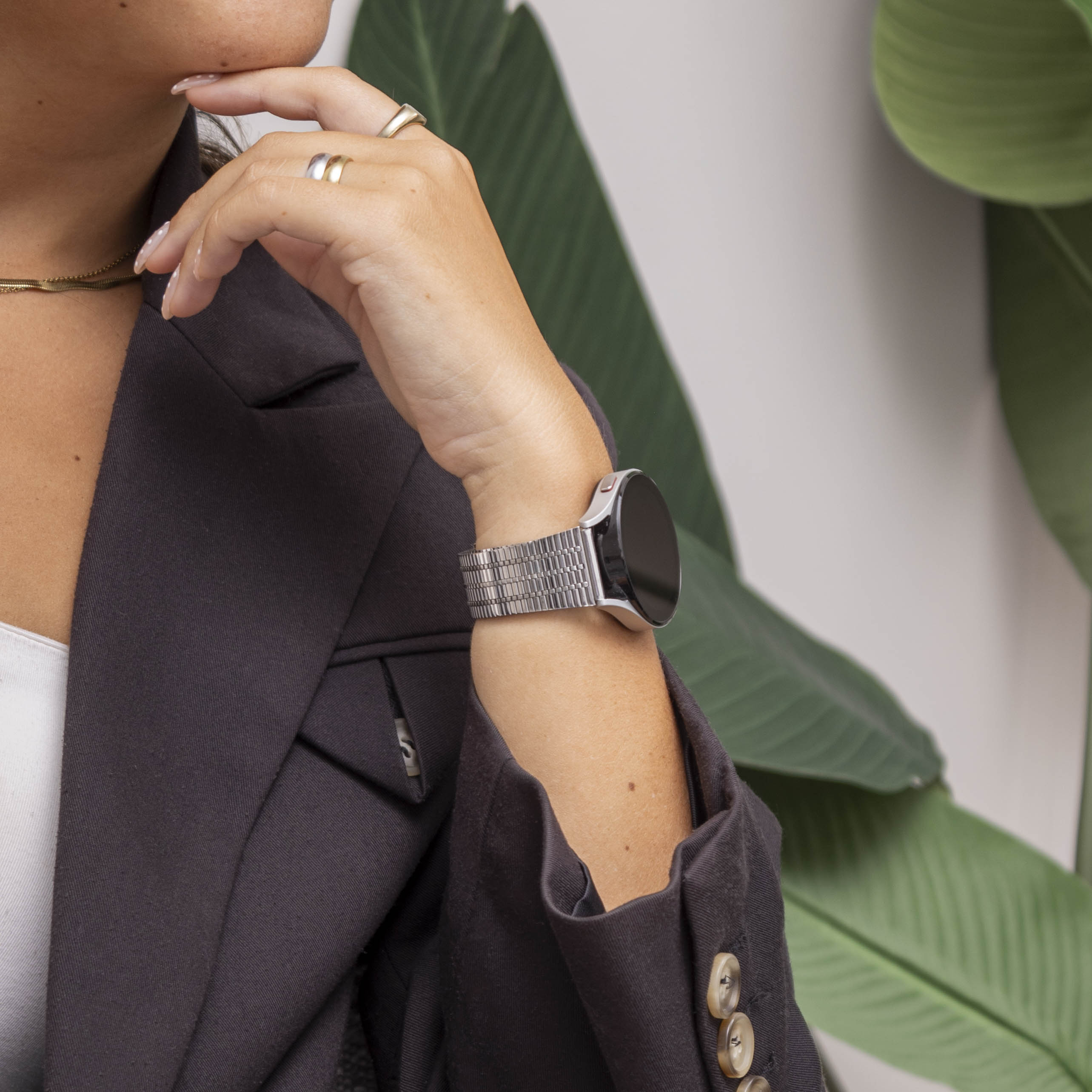 Huawei Watch GT 3 42mm Premium Steel Strap (Silver)