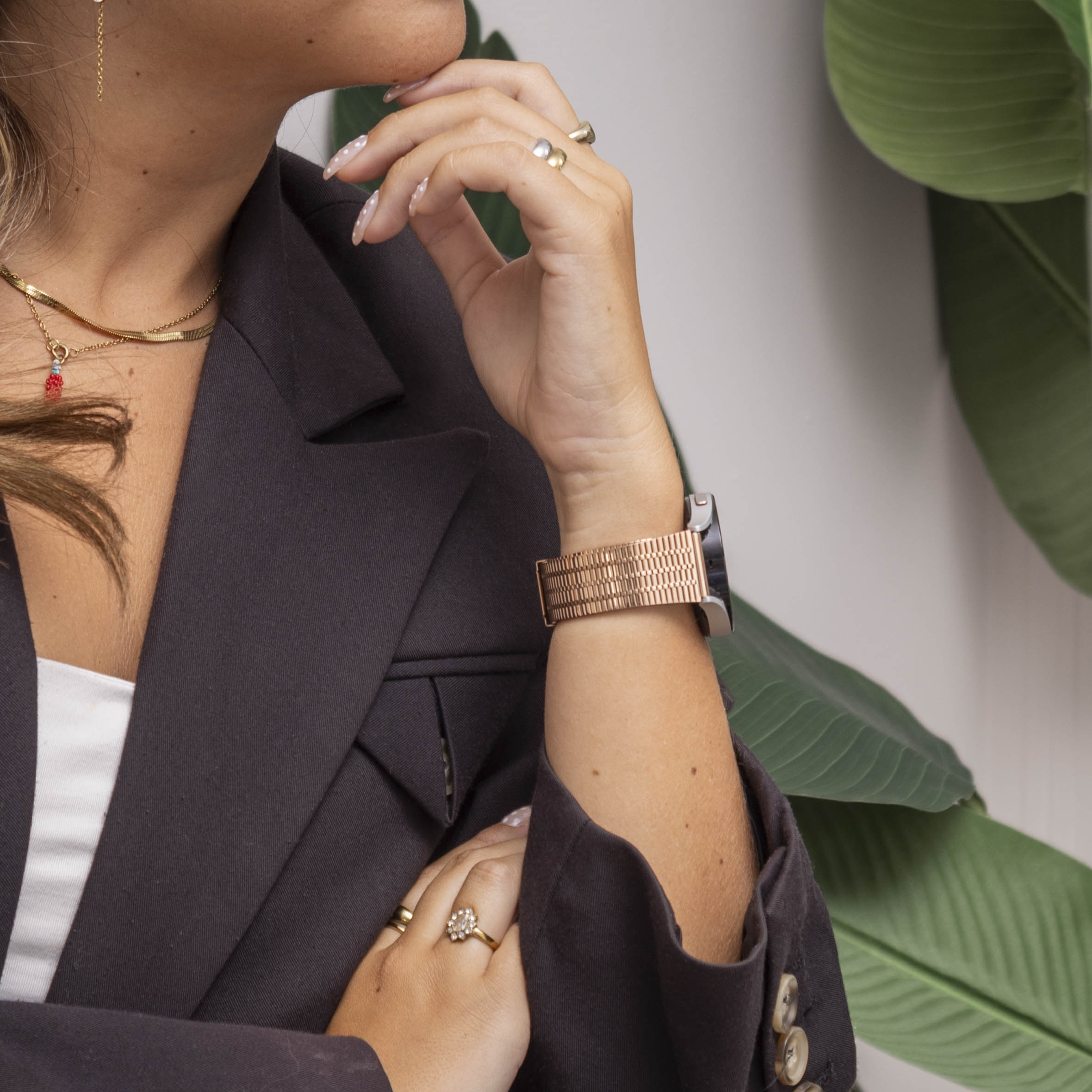 Samsung Galaxy Watch 6 Classic 47mm Fine Steel Strap (Rose Gold)