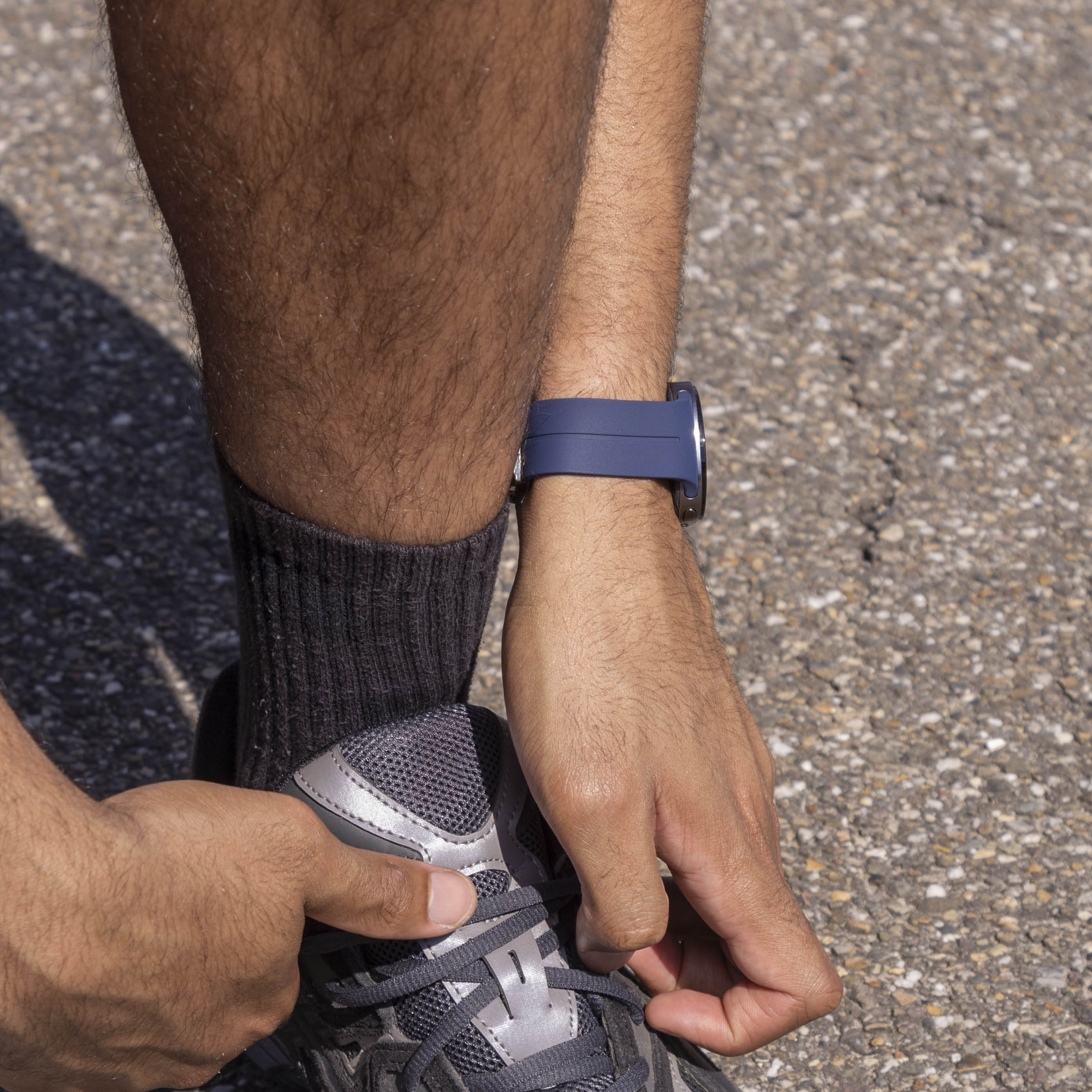 Samsung Galaxy Watch 8 - 40mm D-Buckle Silicone Strap (Dark Blue)