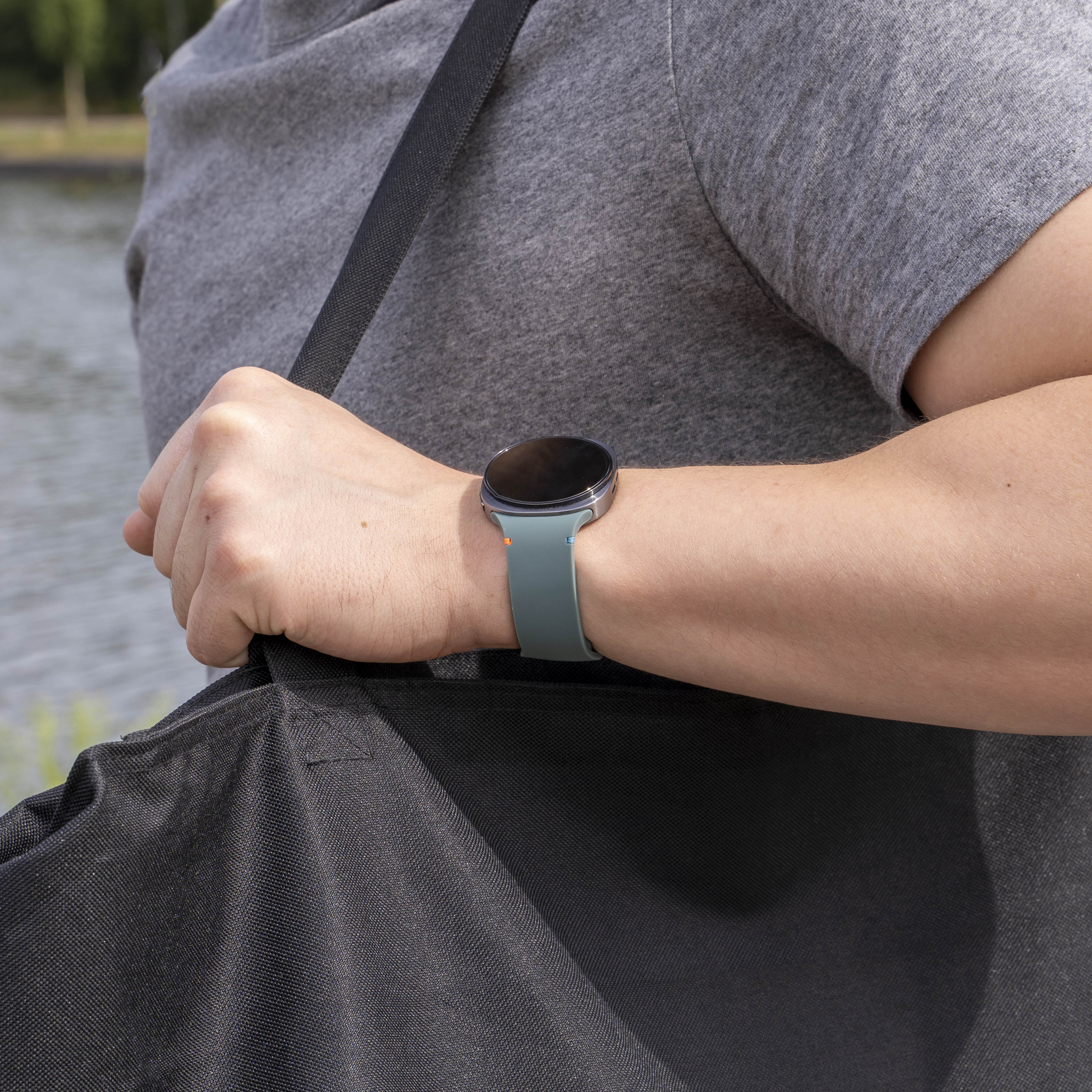 Samsung Galaxy Watch 8 Classic Silicone Strap (Pine Green)