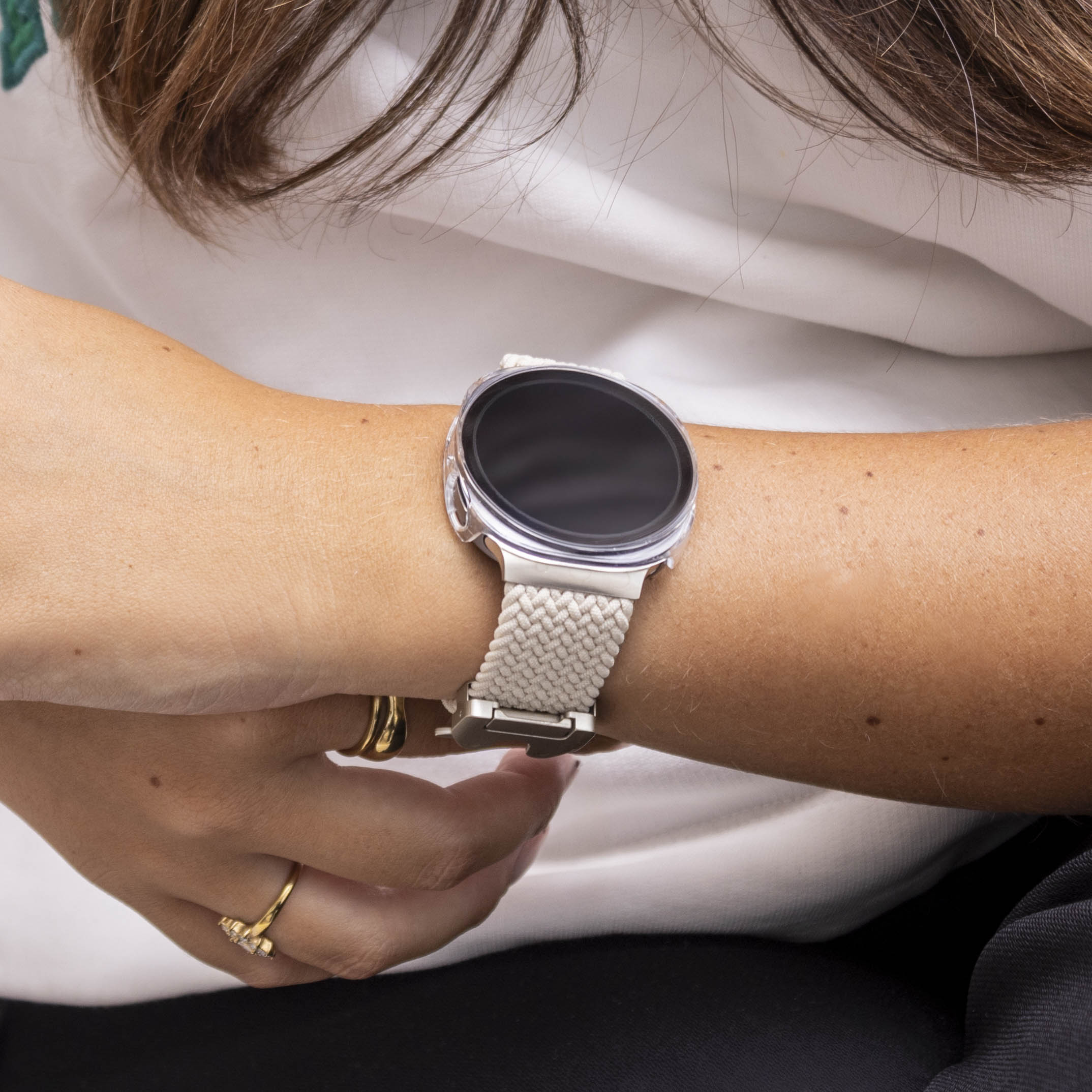 Samsung Galaxy Watch 8 - 40mm Hard Case with Glass (Transparent)