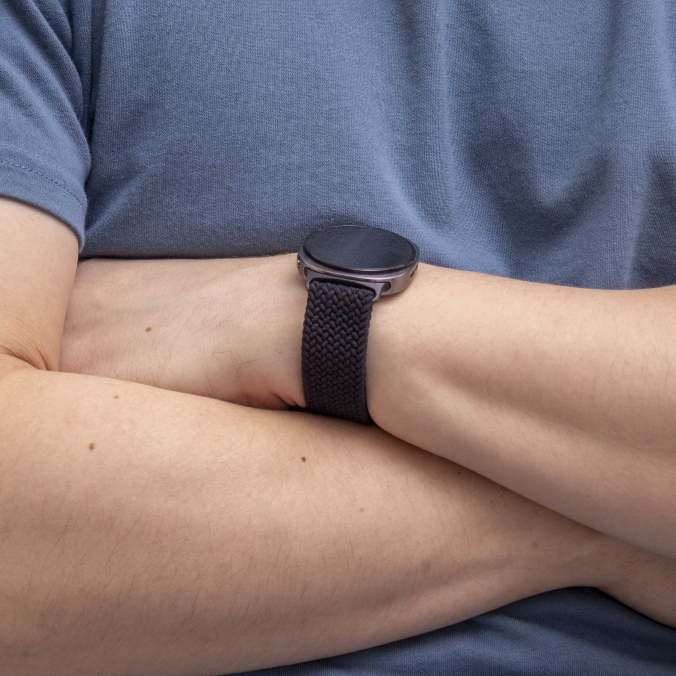 Samsung Galaxy Watch 8 - 40mm Braided Strap with P-Buckle (Black)