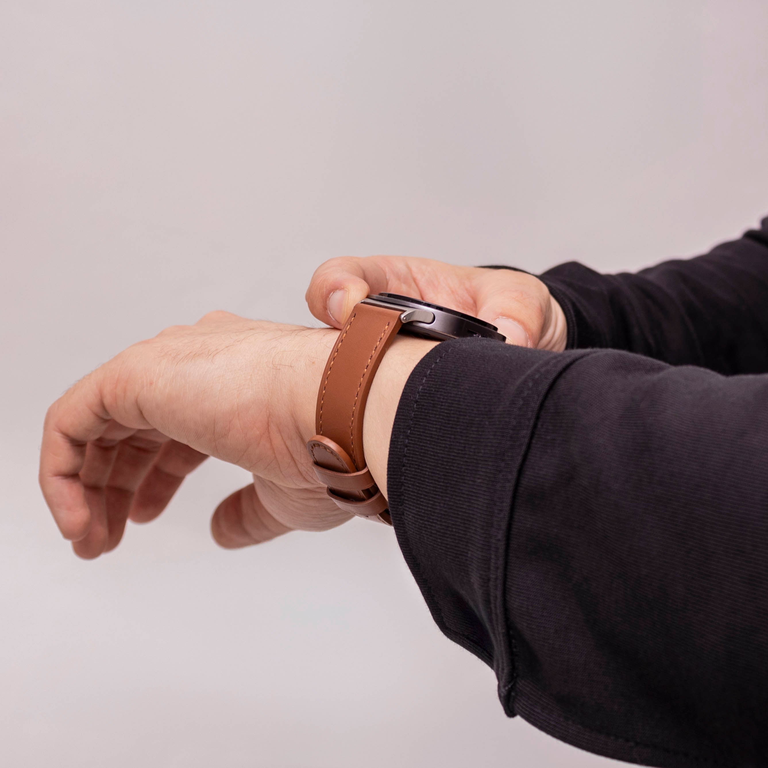 Samsung Galaxy Watch 8 - 40mm Modern Leather Strap (Brown)