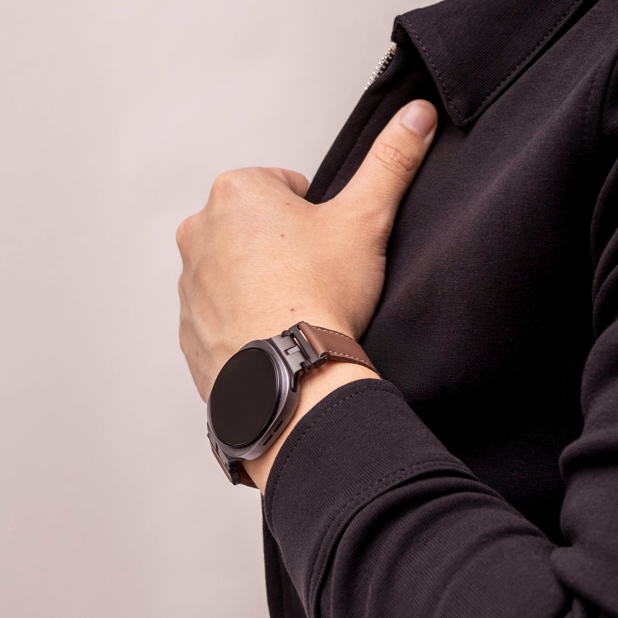 Samsung Galaxy Watch 8 - 40mm Premium Leather Strap (Brown)