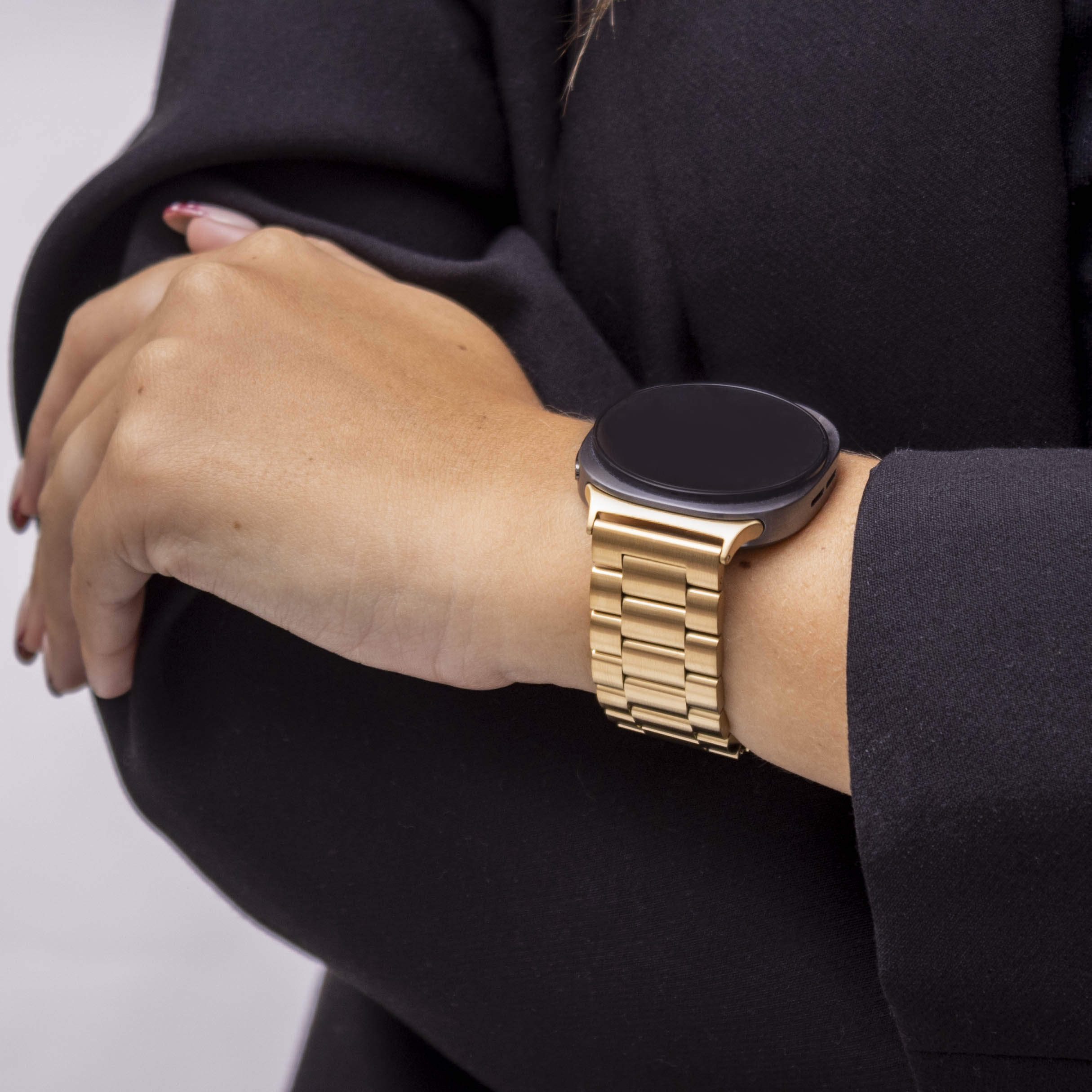 Bandz Samsung Galaxy Watch 8 - 40mm Steel Strap 'Classic' (Gold)