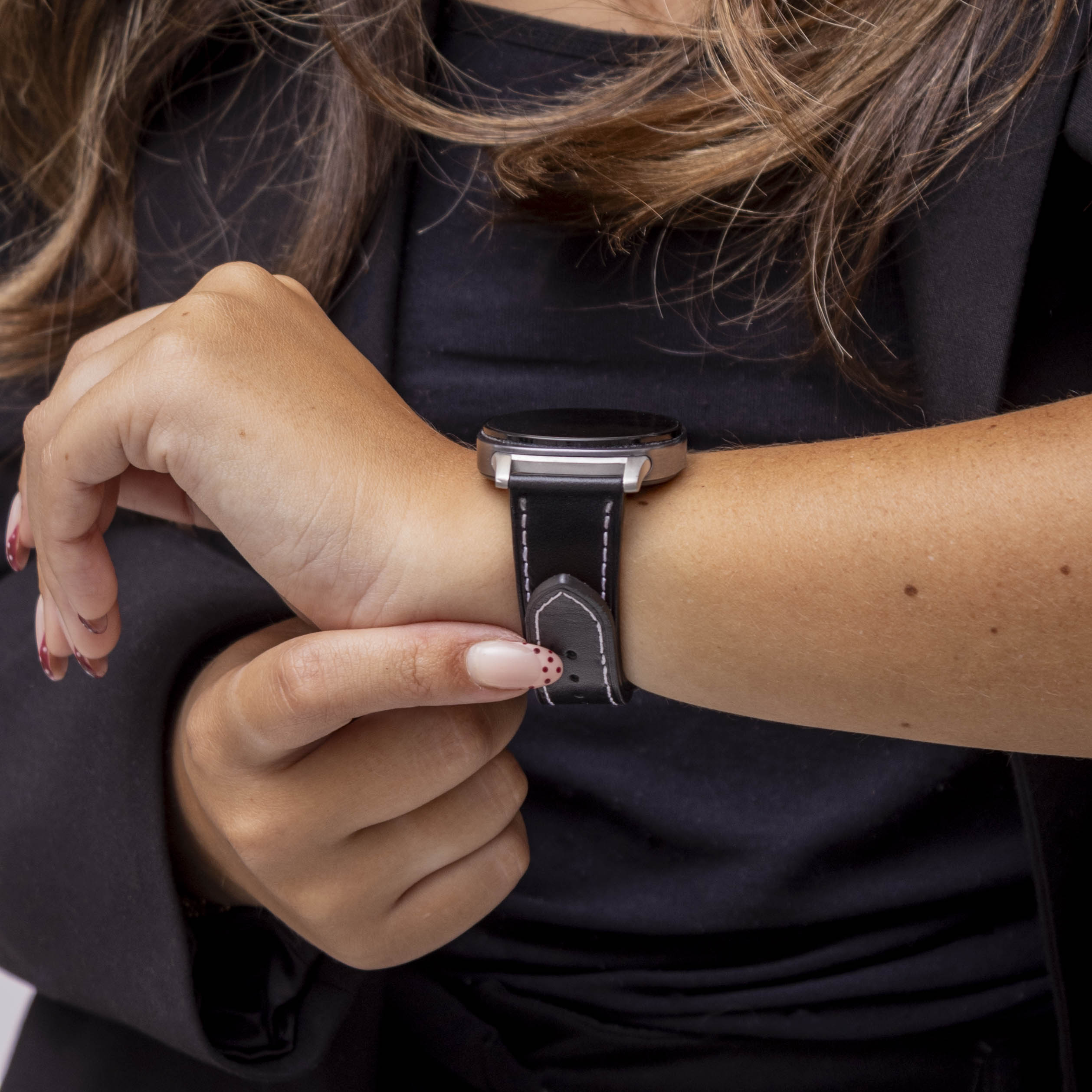 Samsung Galaxy Watch 8 - 44mm Classic Leather Strap (Black)