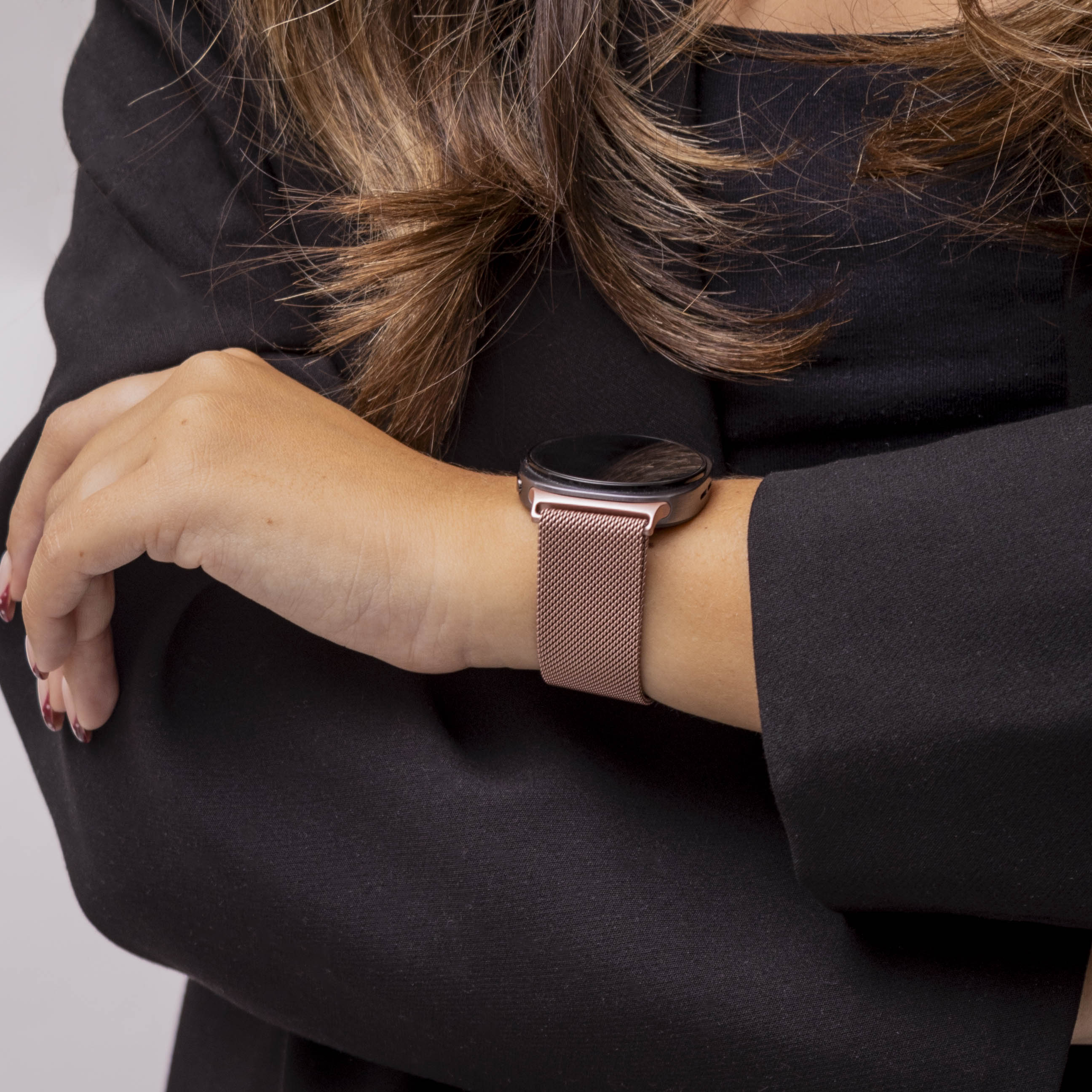 Samsung Galaxy Watch 8 - 40mm Milanese Strap (Rose Pink)