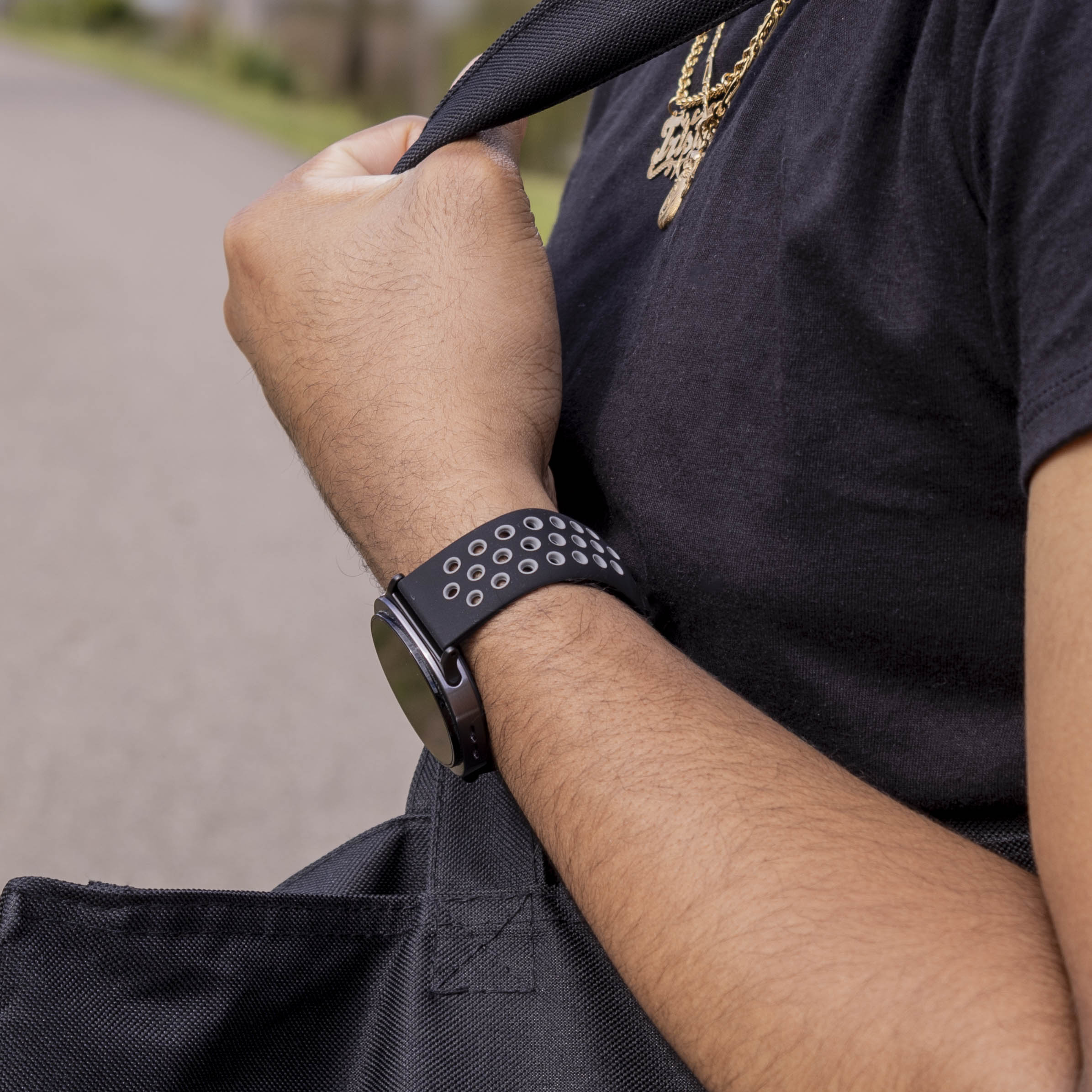 Samsung Galaxy Watch 8 - 44mm Sport Strap (Black/Grey)