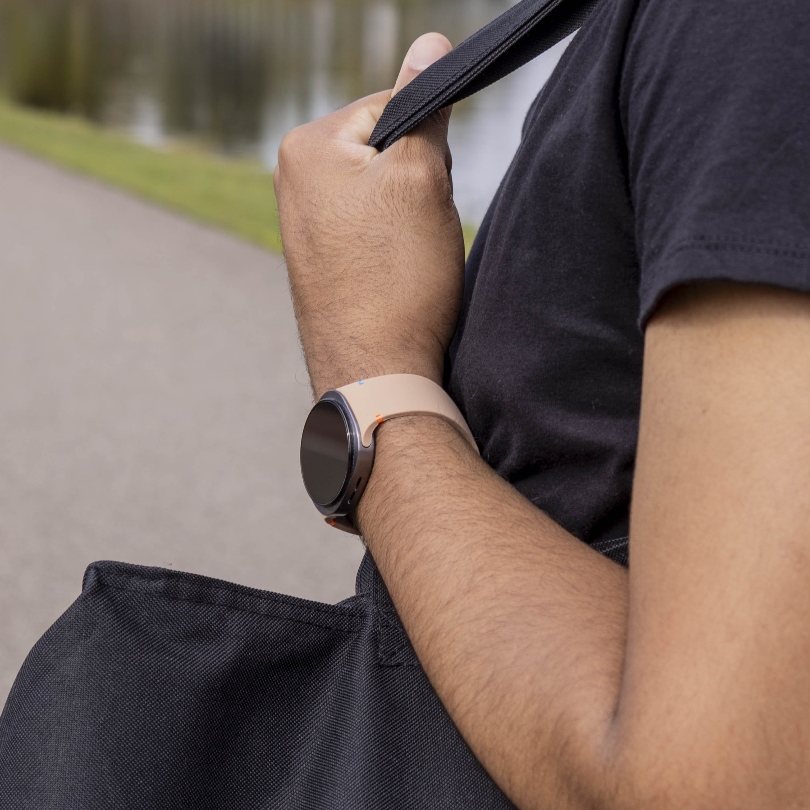 Samsung Galaxy Watch 8 Classic Silicone Strap (Milk Tea)