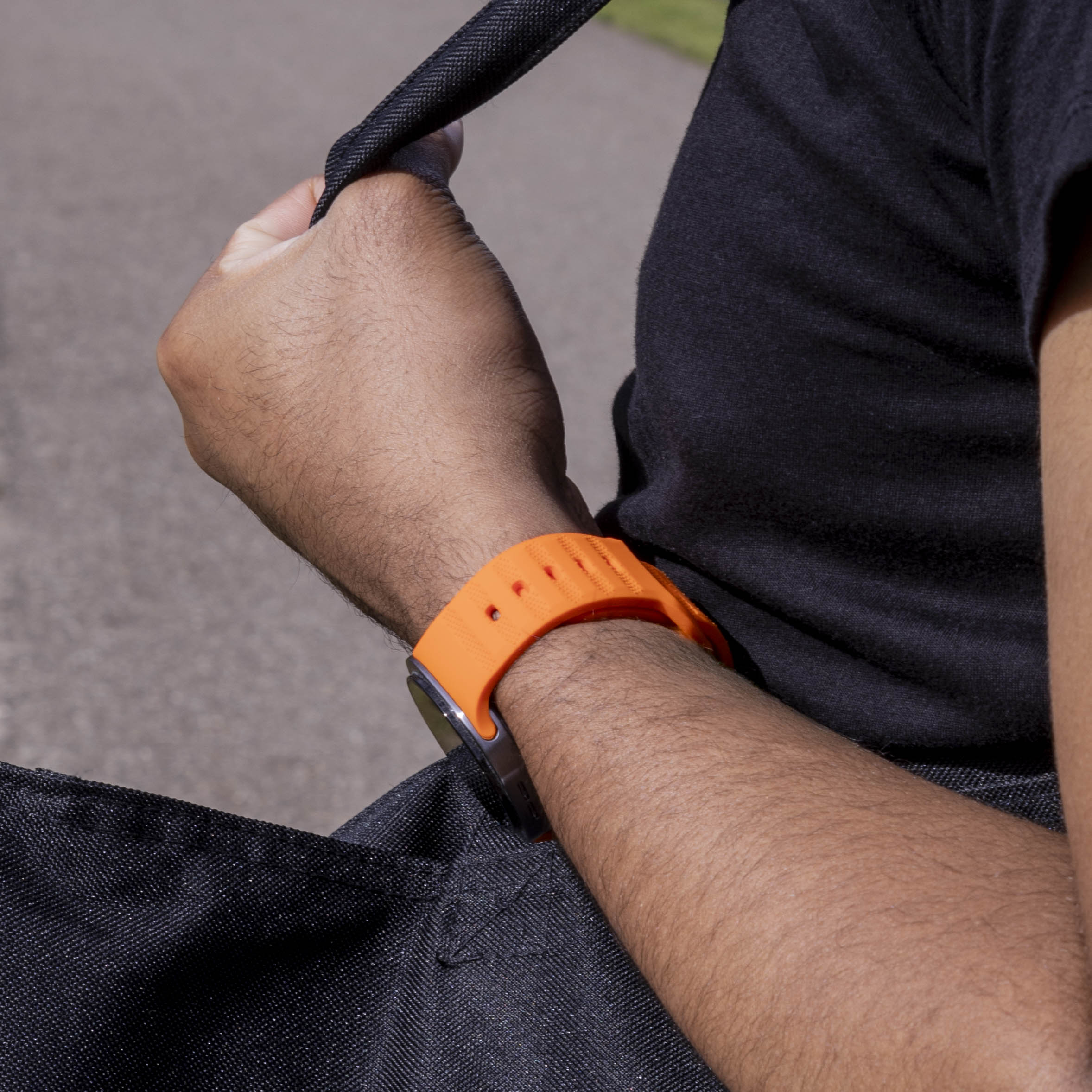 Samsung Galaxy Watch 8 Classic Outdoor Silicone Strap (Orange)