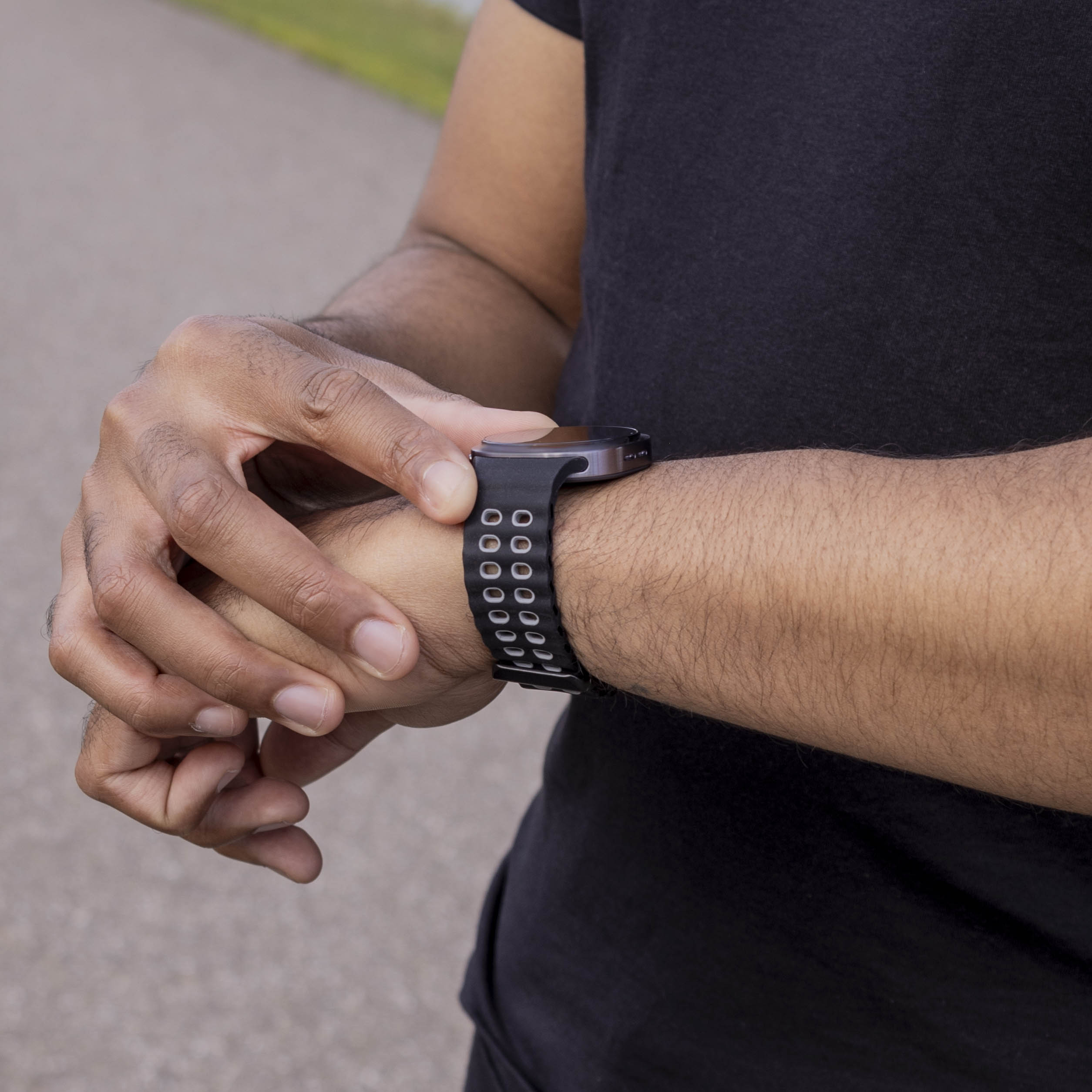 Samsung Galaxy Watch 8 - 40mm Ocean Strap (Black/Grey)