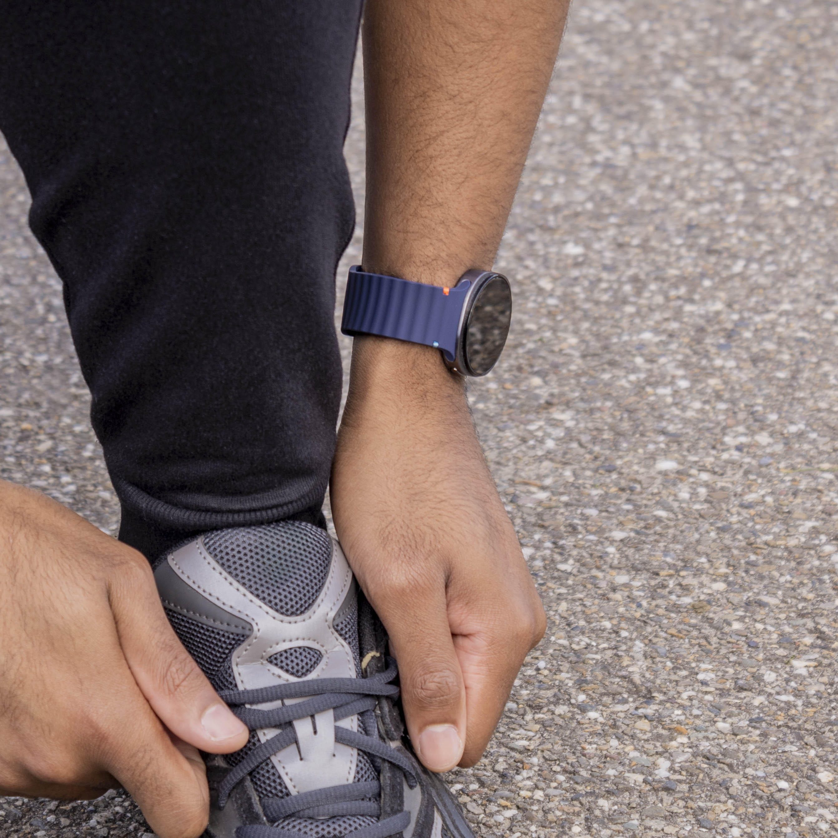 Samsung Galaxy Watch 8 - 40mm Wave Silicone Strap (Dark Blue)