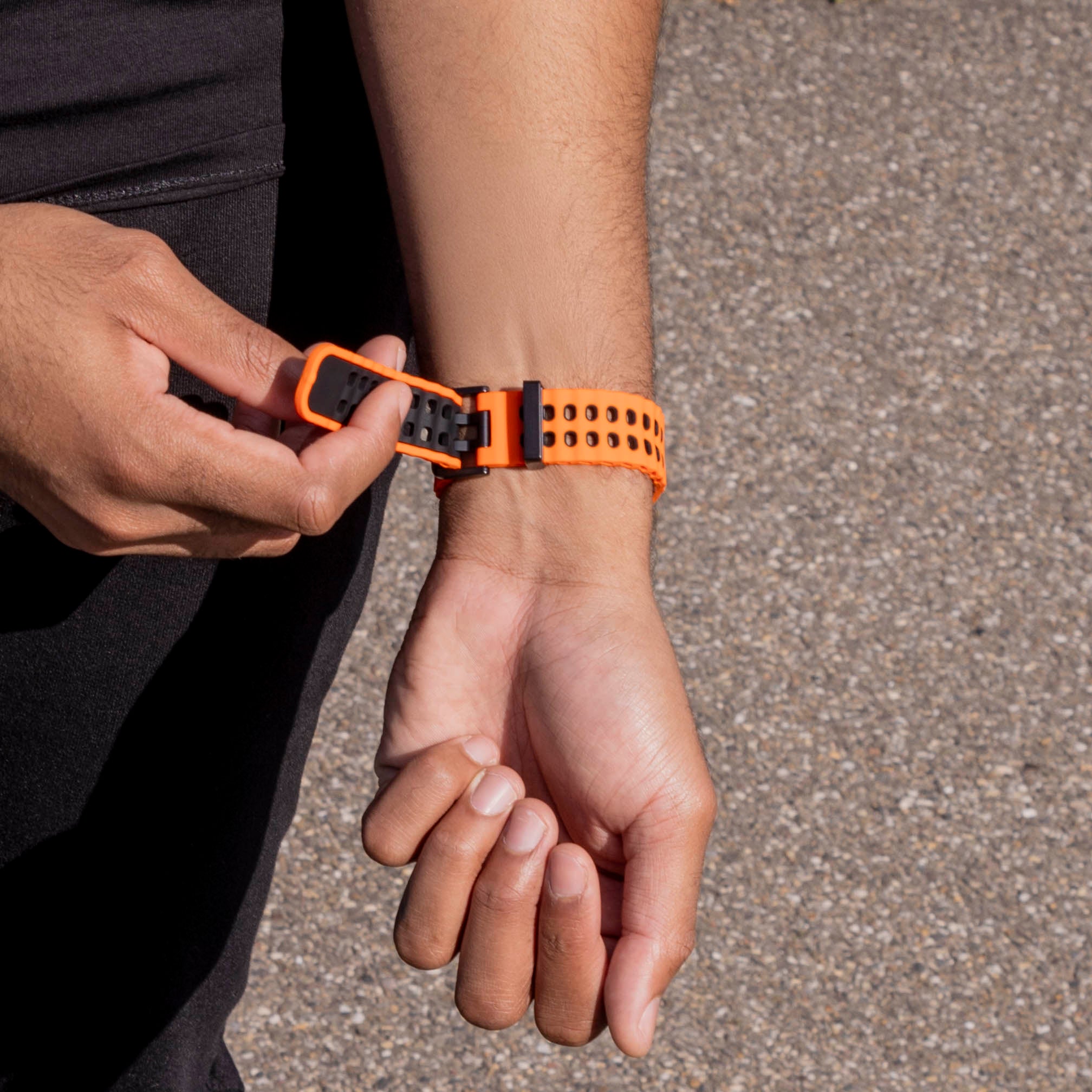 Samsung Galaxy Watch 8 - 40mm Ocean Strap (Orange/Black)