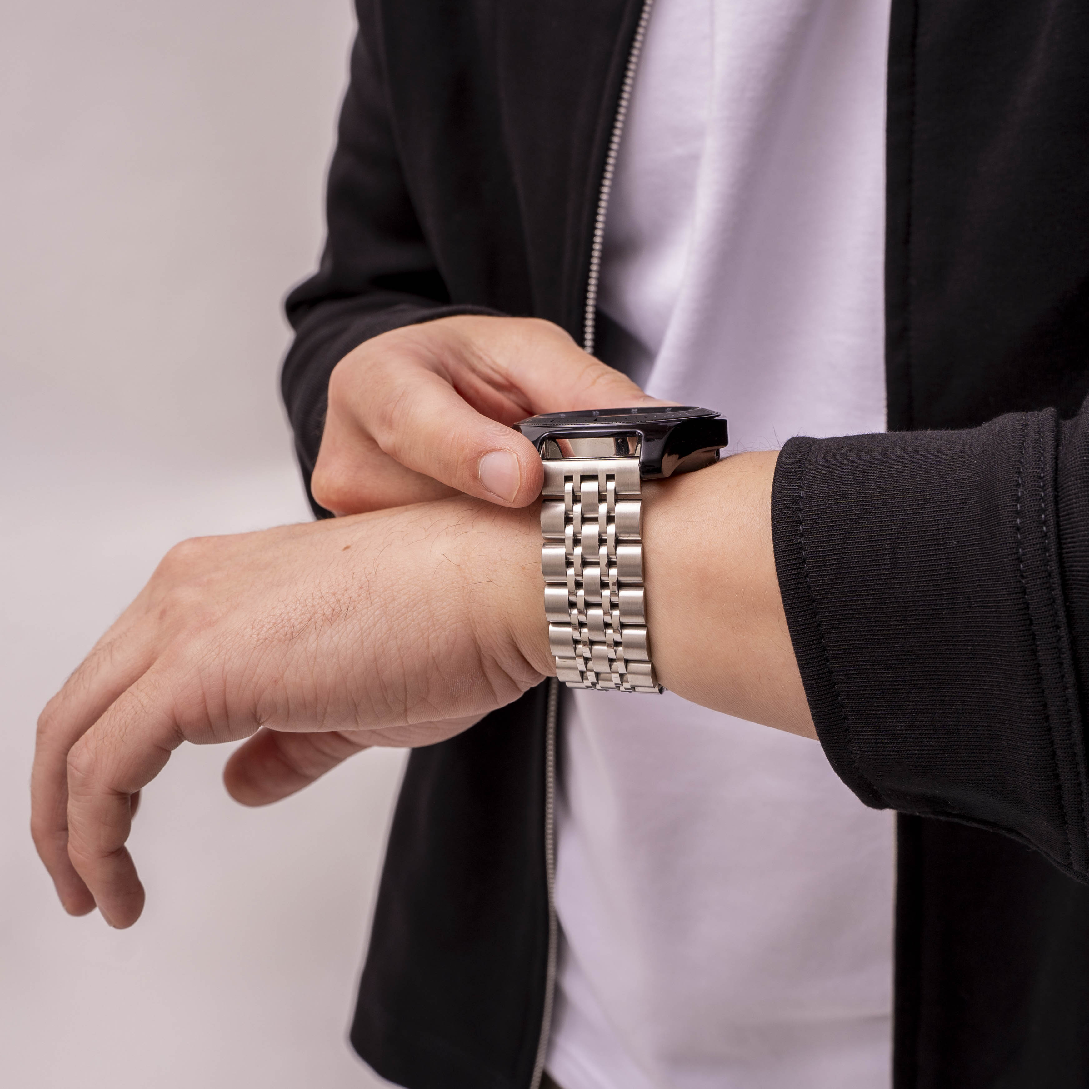 Huawei Watch GT 3 Pro 46mm Steel Link Strap Duo (Silver)