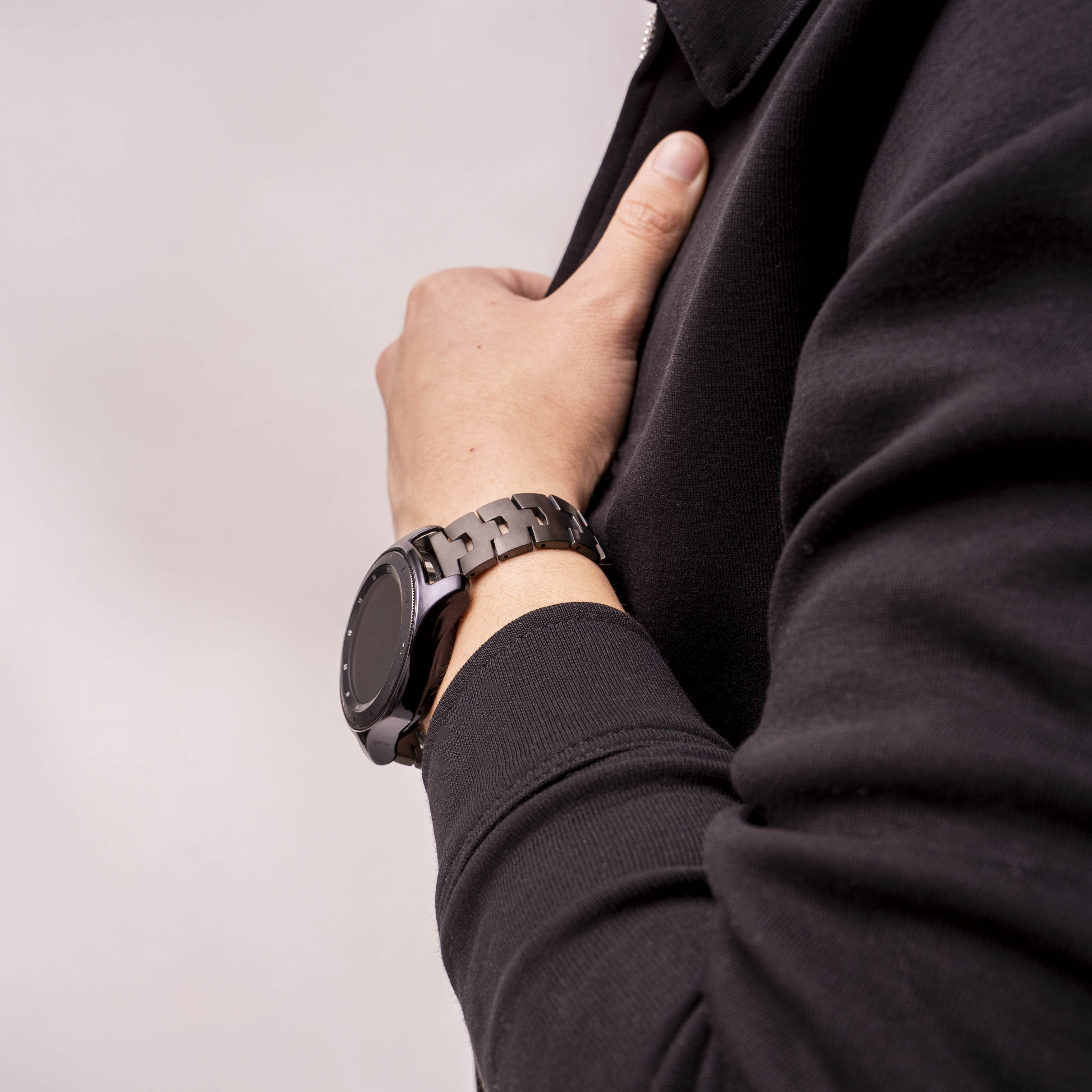 Polar Grit X Titanium Grain Strap (Flat Clasp) (Graphite)