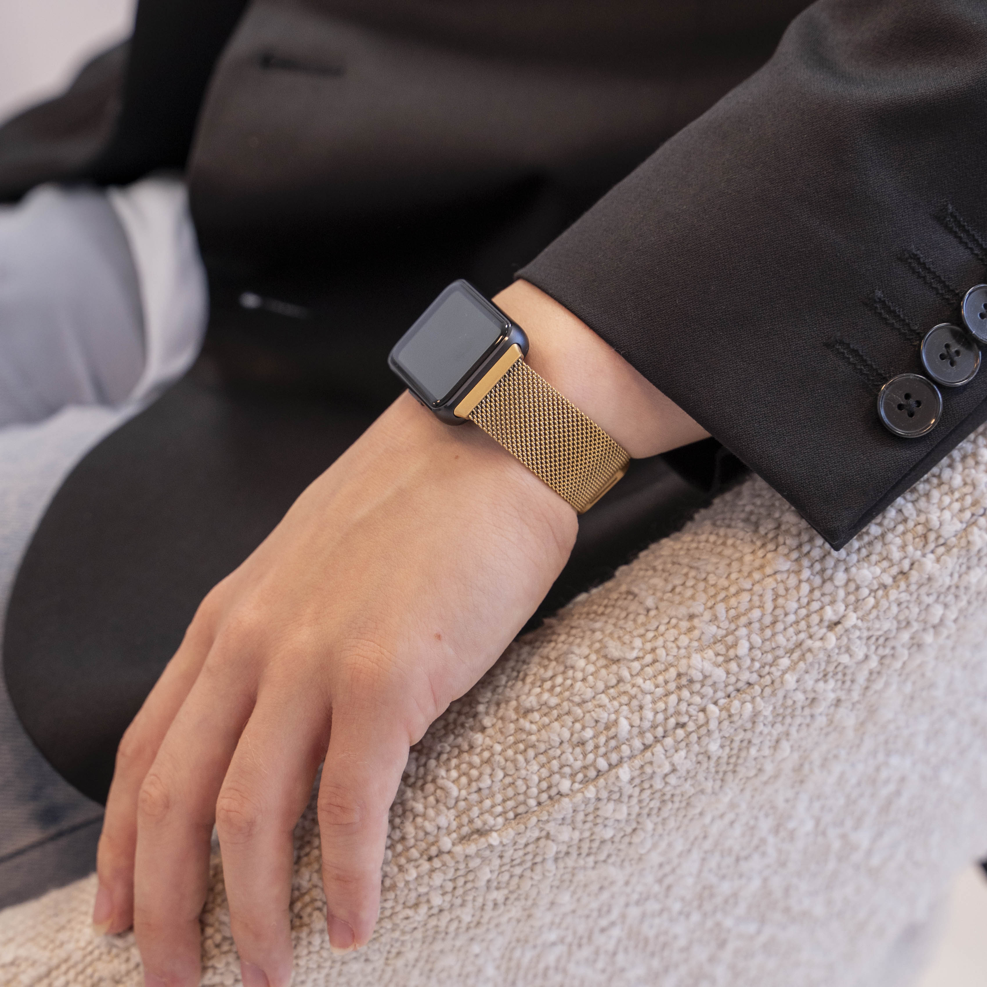 Samsung Galaxy Fit 3 Milanese Strap (Gold)