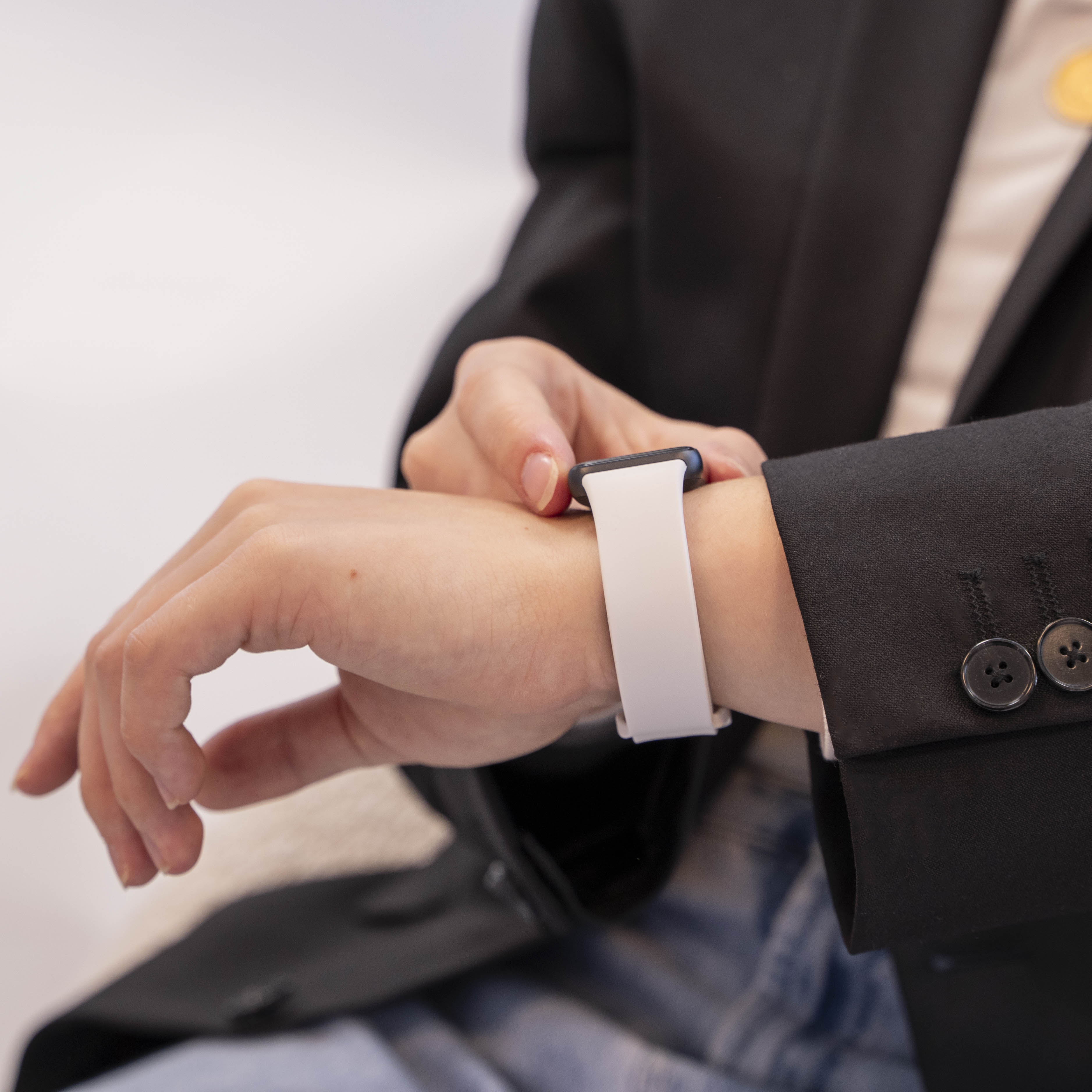 Samsung Galaxy Fit 3 Silicone Strap (White)