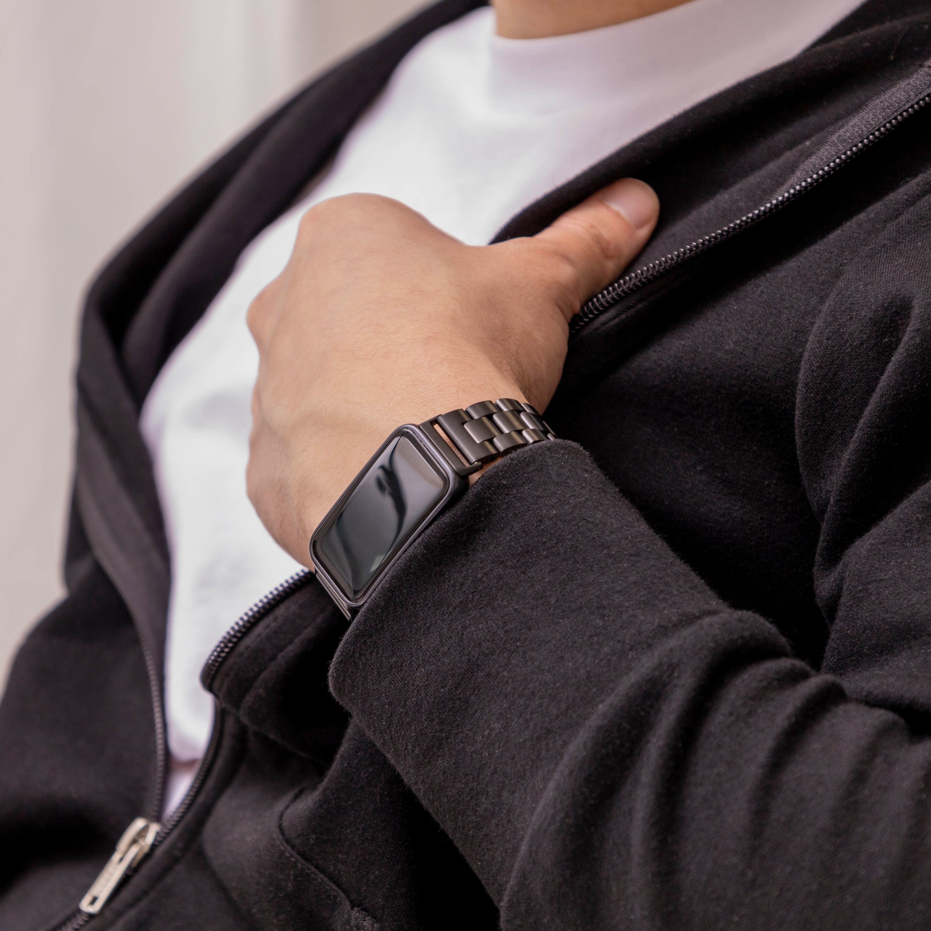 Huawei Band 8 Steel Strap (Black)