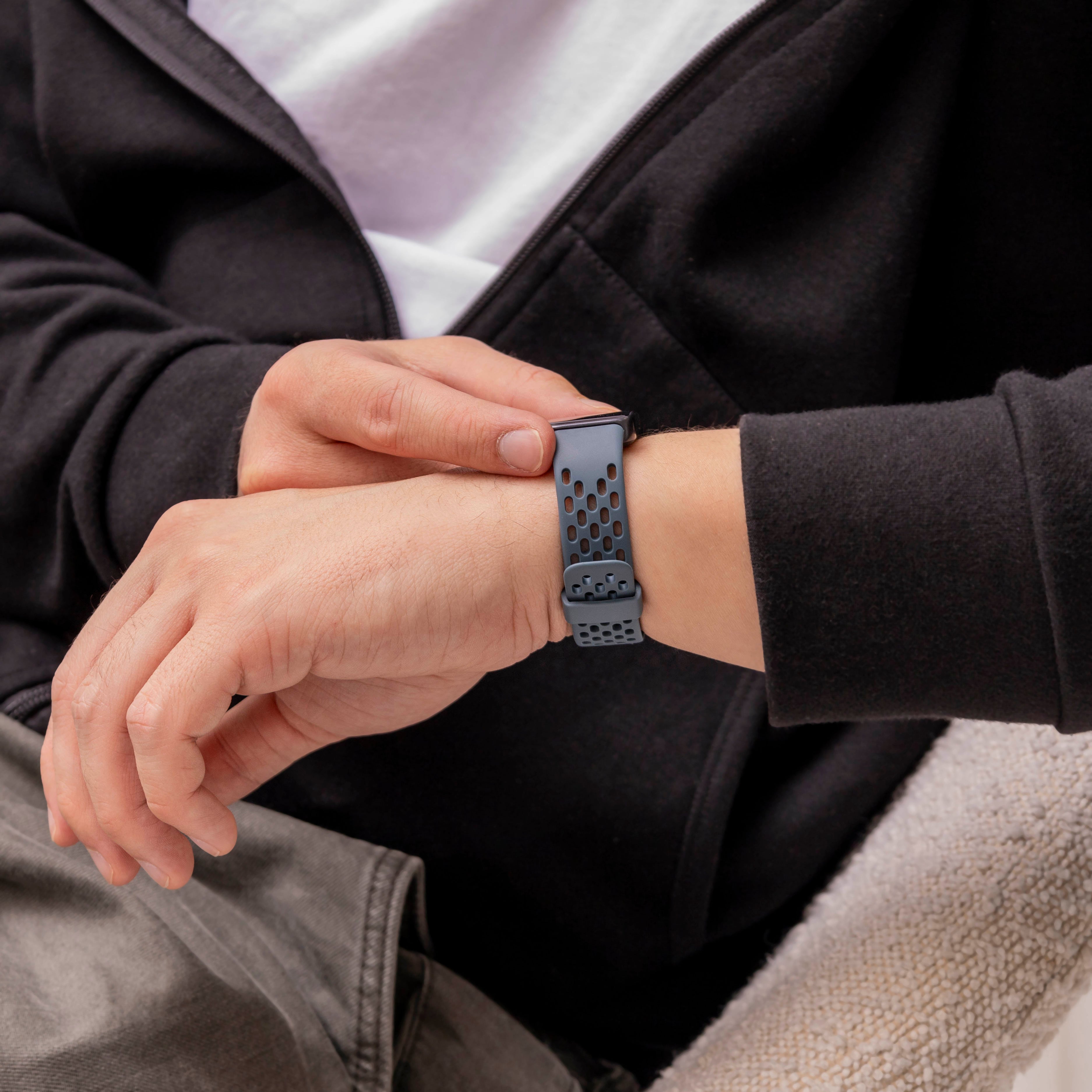 Huawei Band 10 Silicone Air Strap (Greyblue)