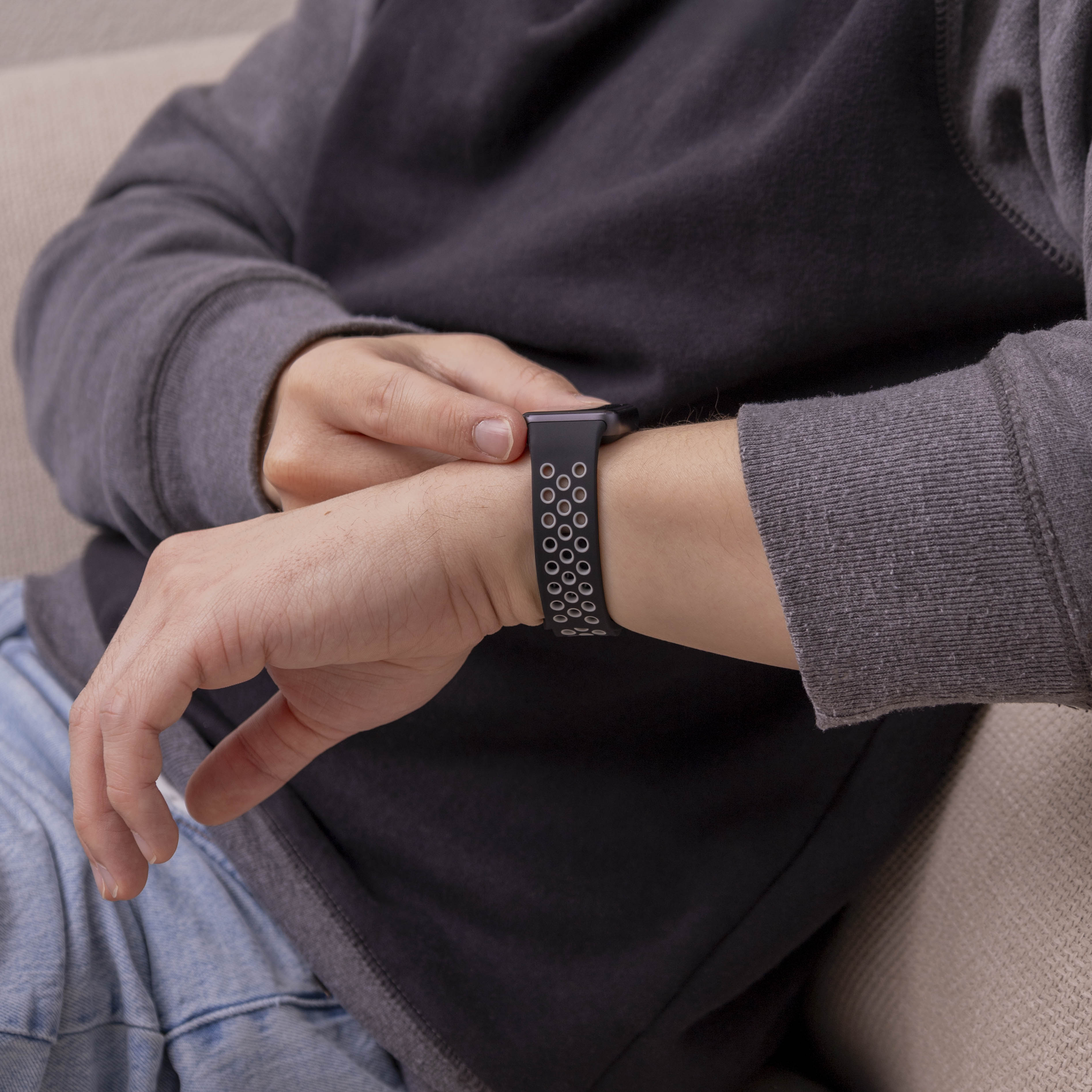 Samsung Galaxy Fit 3 Sport Strap (Black/Gray)