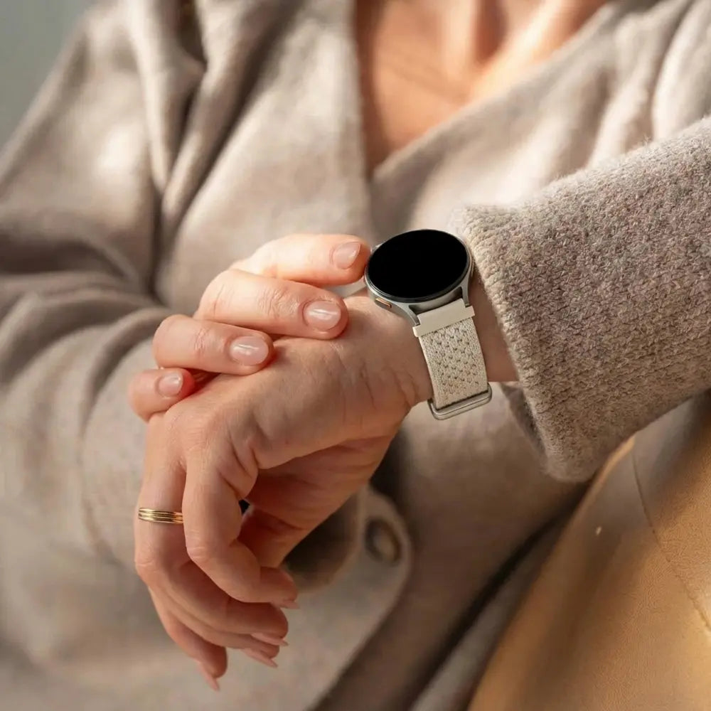 Bandz Garmin Venu 2s vintage nylon band (sterrenlicht)