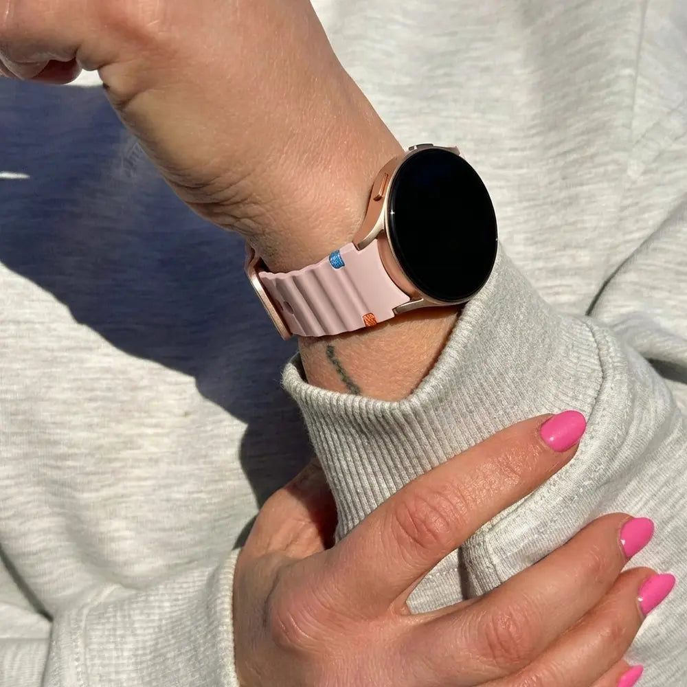 Bandz Samsung Galaxy Watch 7 - 40mm wave band 'Easy fit' (lichtroze)