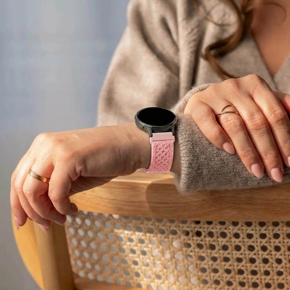 Bandz ICE Smart 2.0 Square 1.70 Vintage Nylon Strap (Pink)