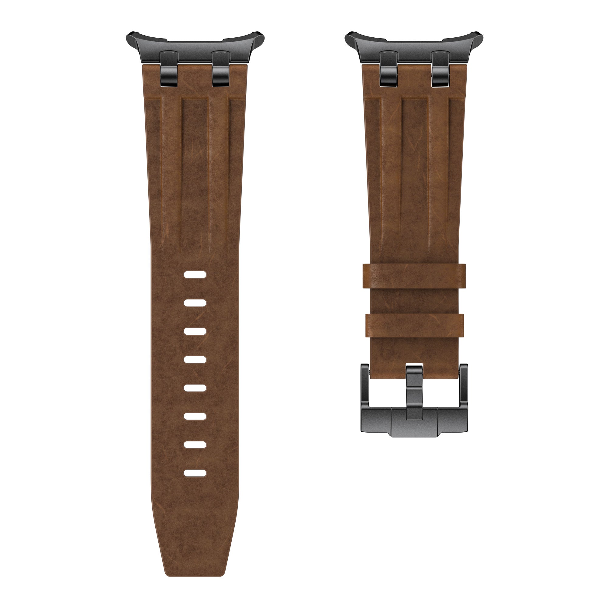 Samsung Galaxy Watch Ultra 2 Solid Leather Strap (Dark Brown)