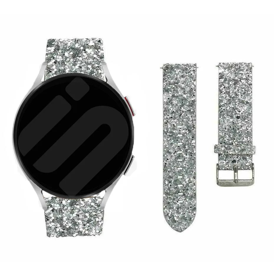 Coros Apex 42mm Glitter Leather Strap (Silver)