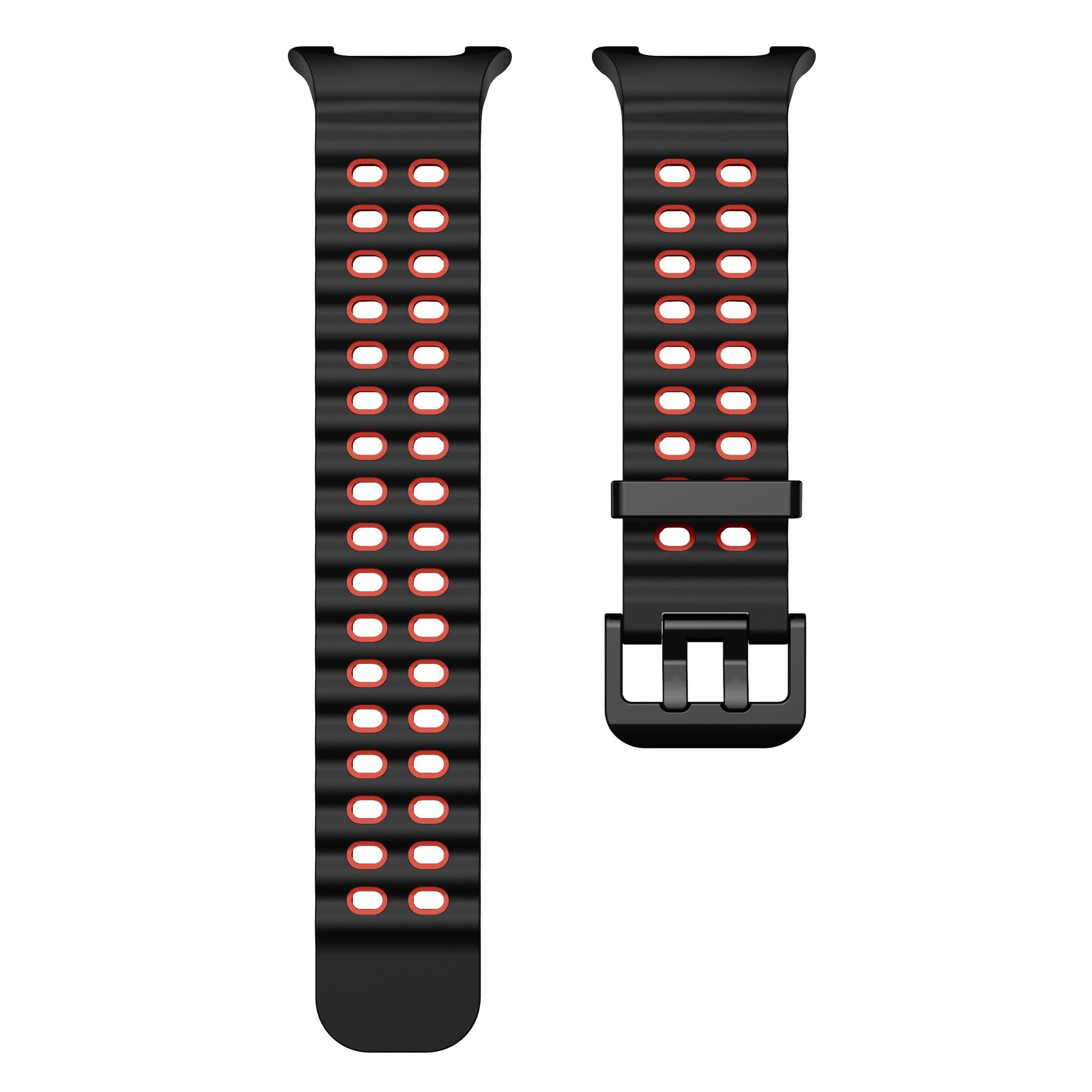 Samsung Galaxy Watch 9 - 44mm Ocean Strap (Black/Red)