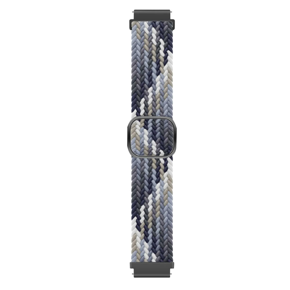 Nylon Adjustable Braided Strap, laid flat, joined, direct top view