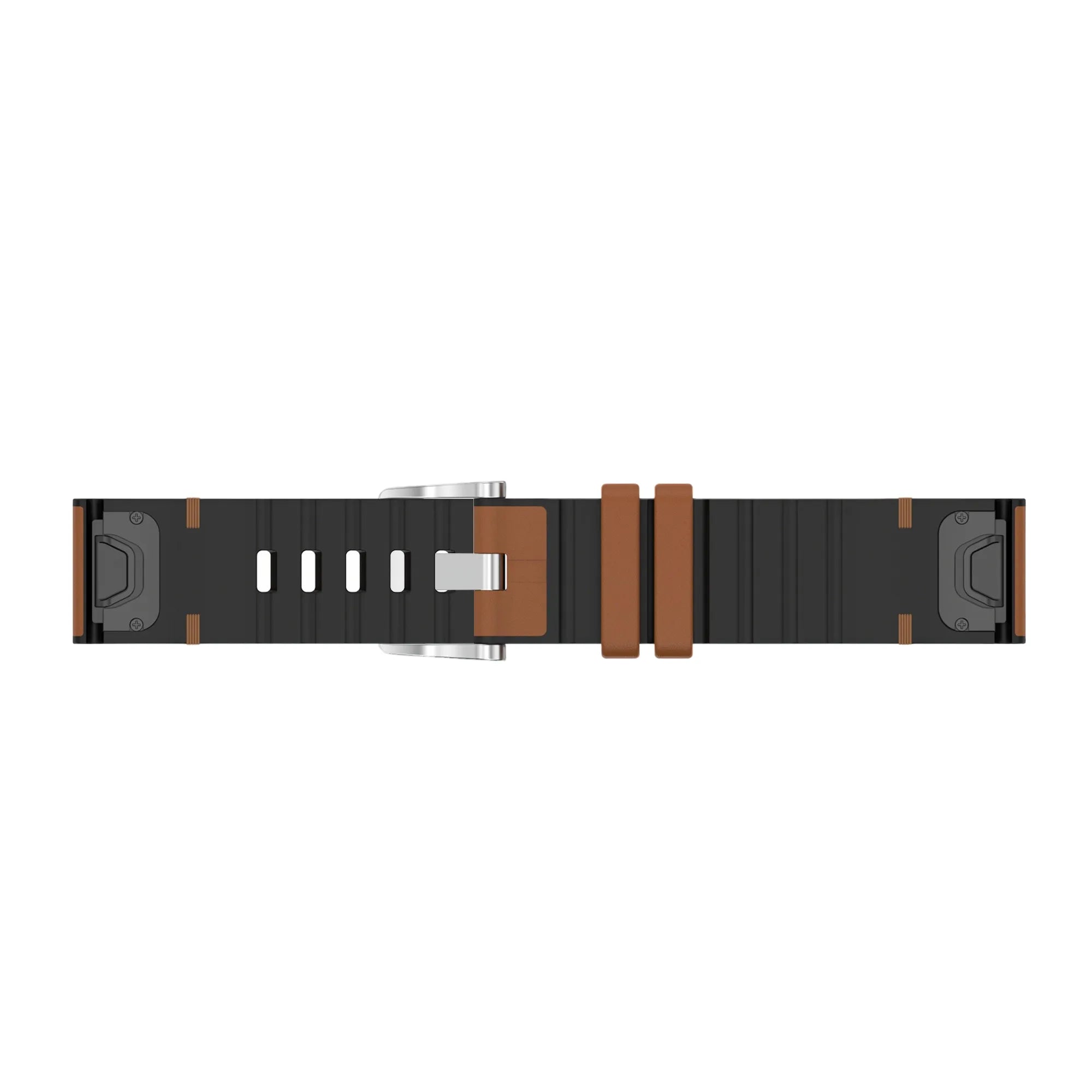 Garmin Fenix E Leather Hybrid Strap (Brown)