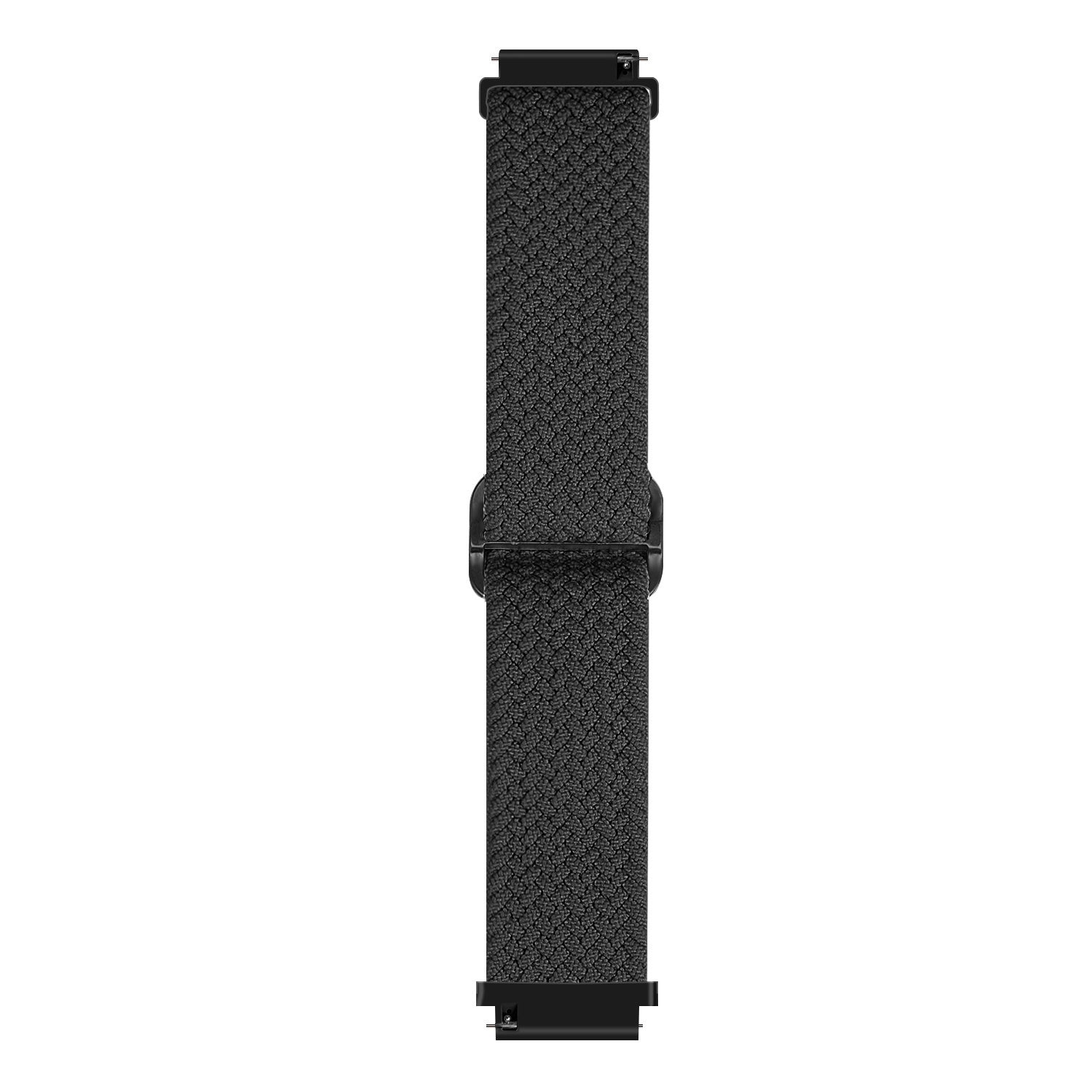 Watch Strap Woven Nylon 20mm - Quick Release (Black)